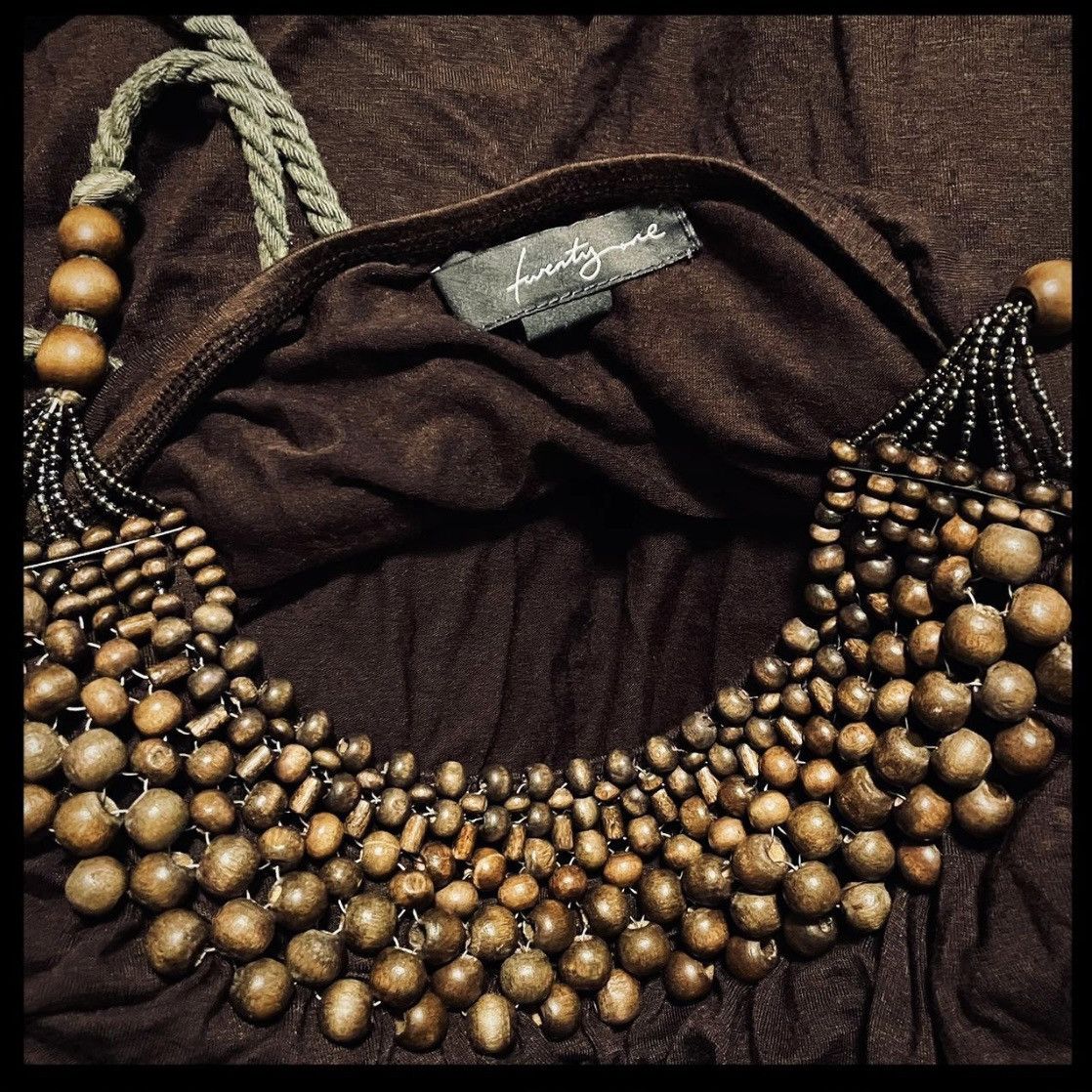 Designer × Other Beaded Neck Top by Tweny One Size Large Size L / US 10 / IT 46 - 2 Thumbnail