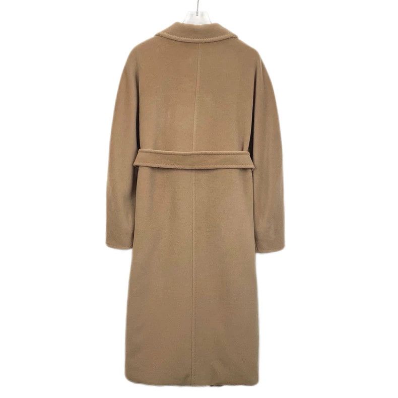 Max Mara Max Mara 101801 Brown sheep wool double-breasted coat with Size XS / US 0-2 / IT 36-38 - 2 Thumbnail