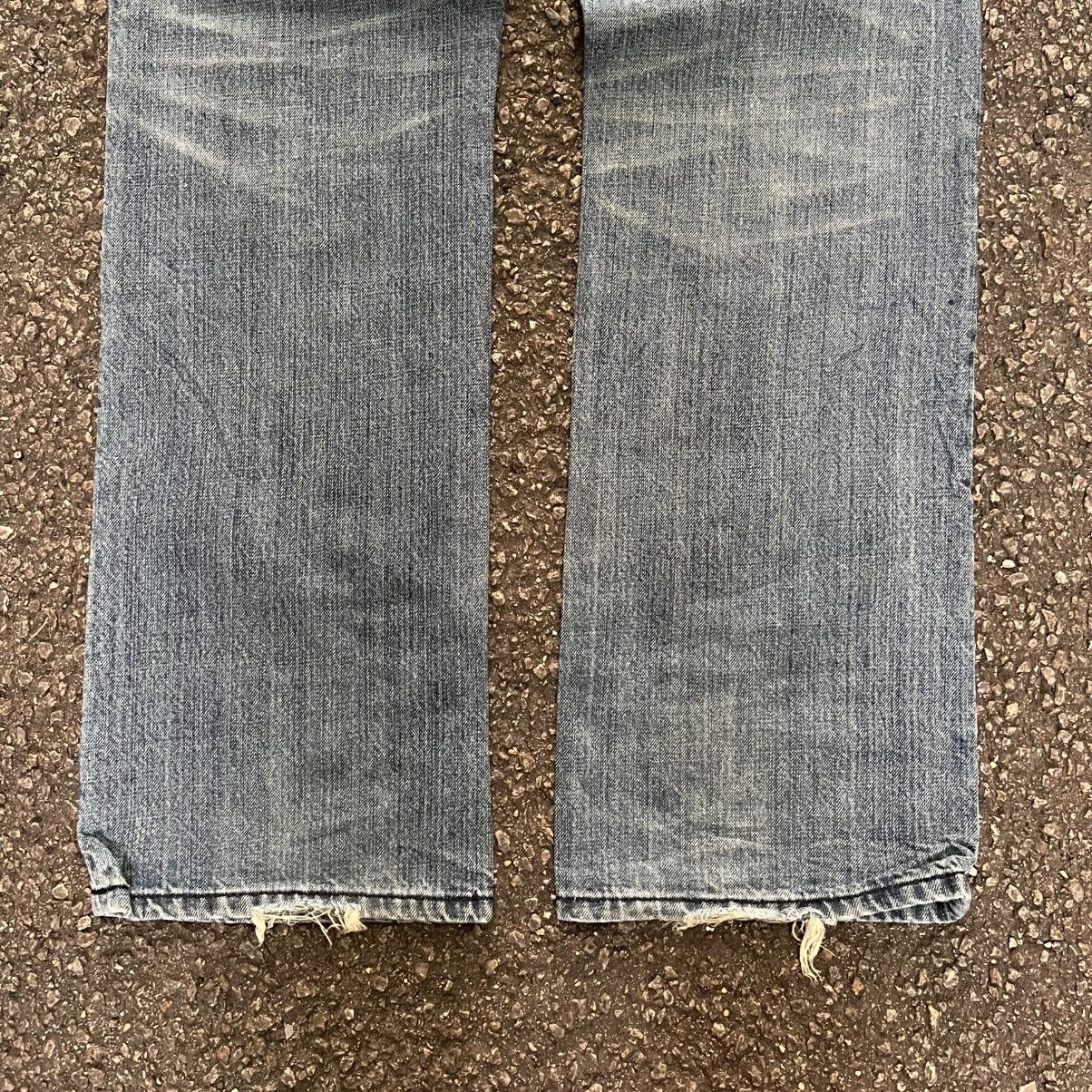 Hysteric Glamour Osaka Big Train Boro Mud Distressed Patchwork Denim Pants Size US 33 - 12 Thumbnail