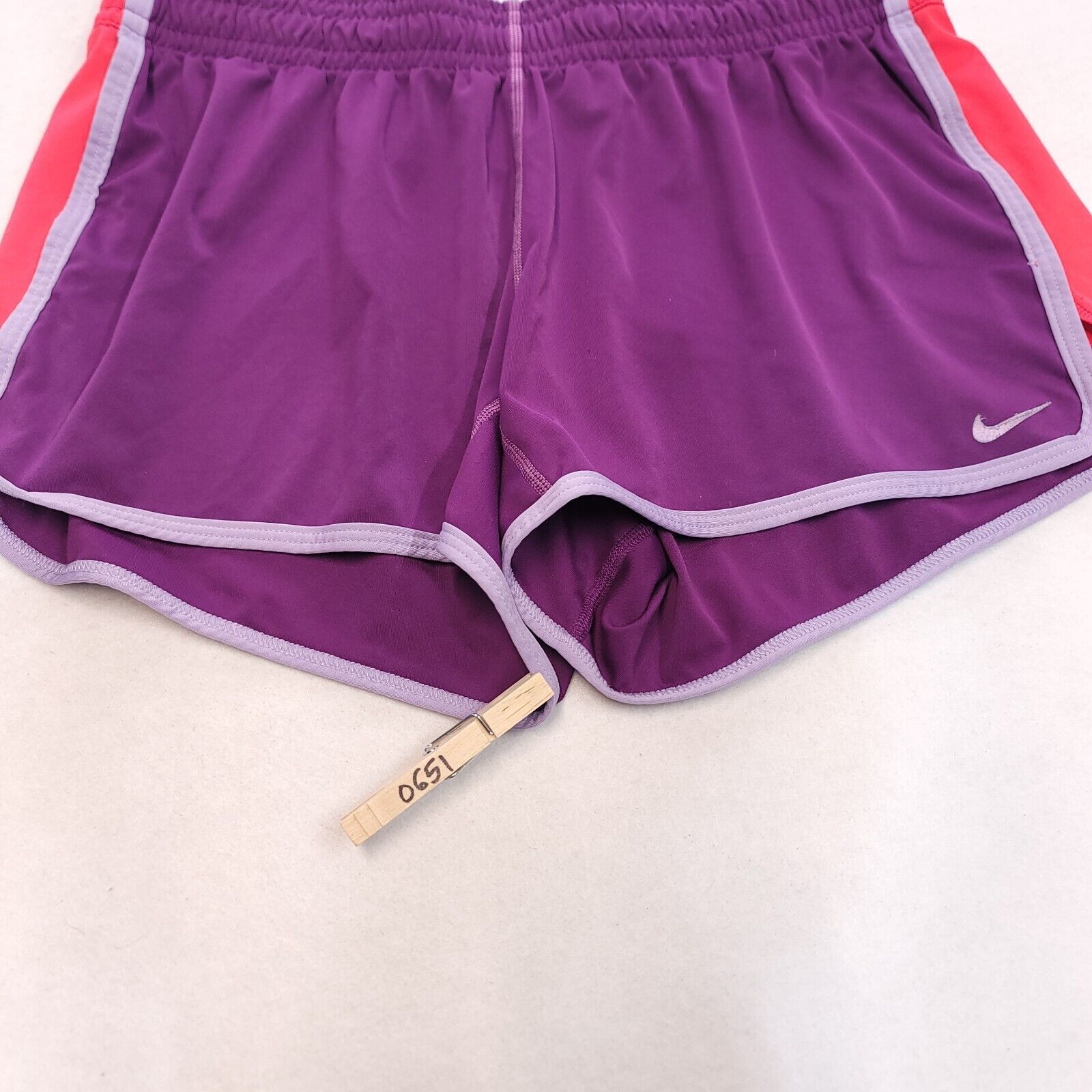 Nike Nike Dri-Fit Pull On Shorts Womens Size Medium M Purple Pink Size 28" / US 6 / IT 42 - 3 Thumbnail