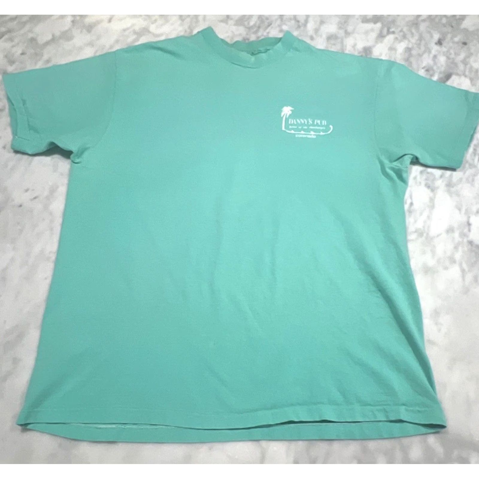 Altea VINTAGE T Shirt Large Danny’s Pub Coronado Slamburger Teal 1990s Graphic Tee Mens Size US L / EU 52-54 / 3 - 3 Thumbnail