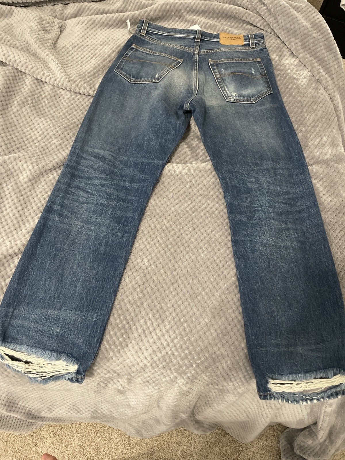 Balenciaga Balenciaga Blue Slim Pants Size US 30 / EU 46 - 2 Thumbnail