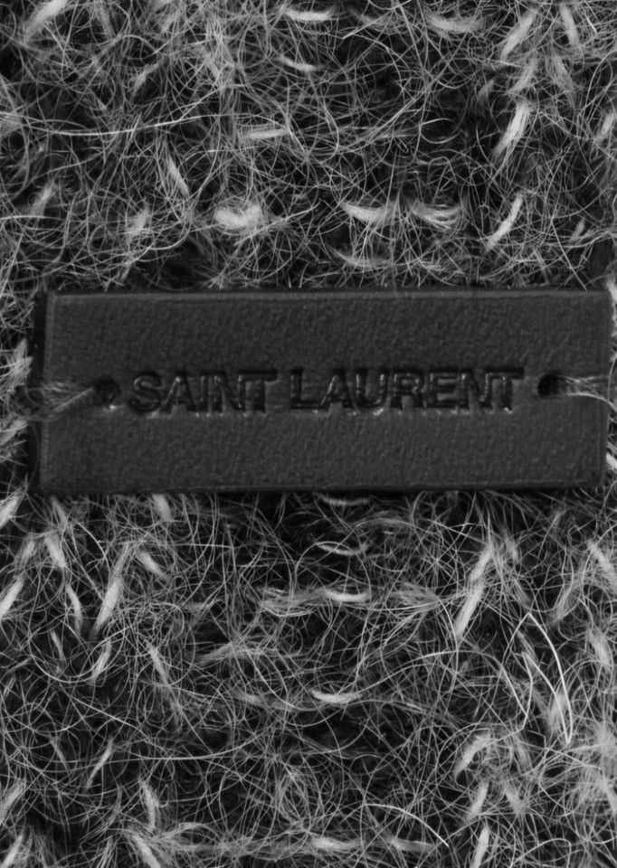 Saint Laurent Paris o1la1rc1a1025 Size: M / Cuffed Beanie Cap / Hat in Gray Size ONE SIZE - 2 Thumbnail