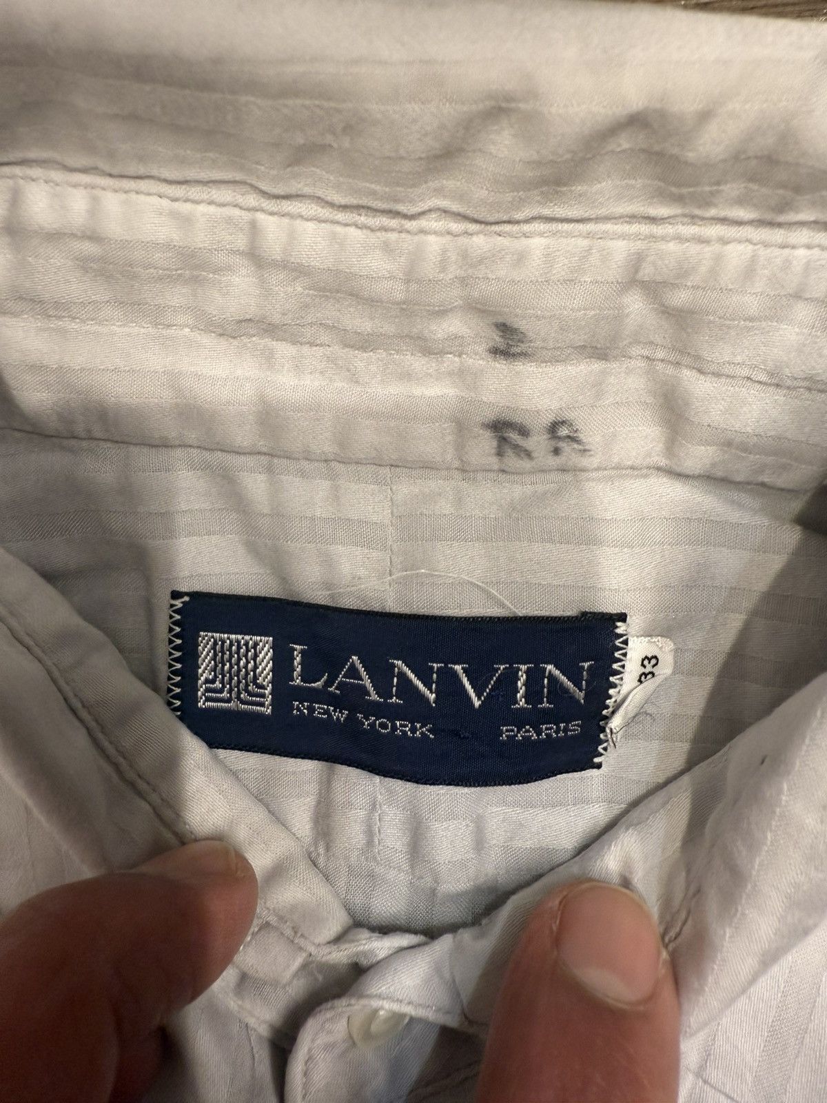 Designer × Lanvin ***FINAL DROP***RARE LANVIN PARIS FRENCH CUFF DRESS SHIRT M Size US M / EU 48-50 / 2 - 3 Thumbnail