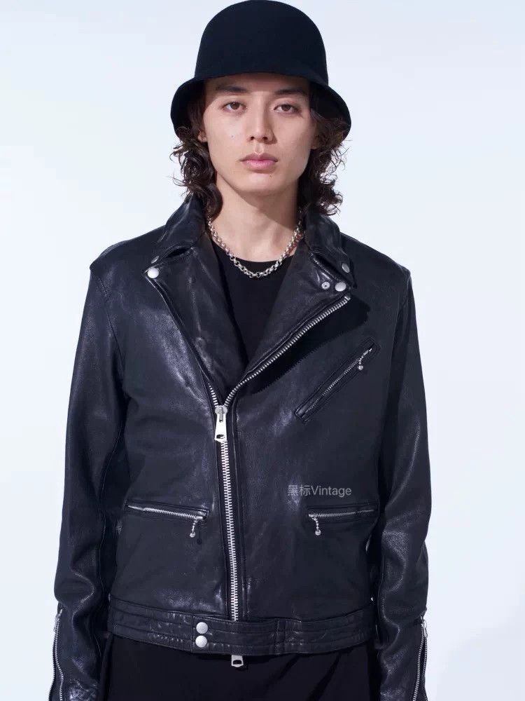 Yohji Yamamoto Yohji Yamamoto 22AW Vintage Washed Sheepskin Moto Jacket Size US L / EU 52-54 / 3 - 8 Thumbnail
