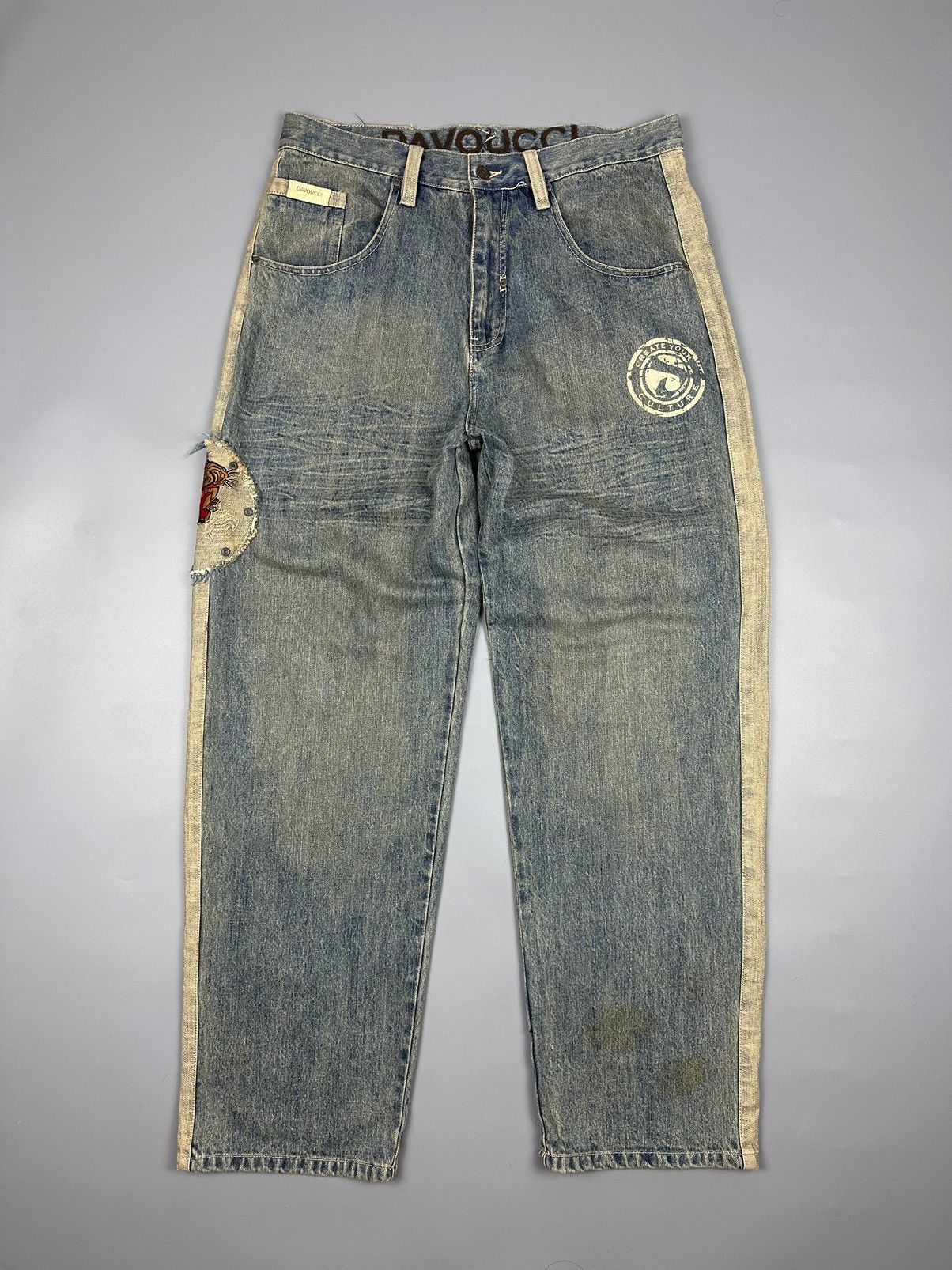 Other VINTAGE DAVOUCCI BAGGY JEANS Size US 36 / EU 52 - 2 Thumbnail