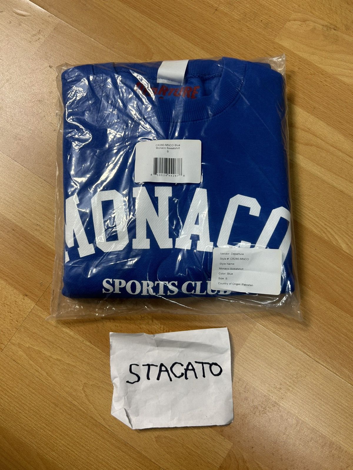 Other × Vintage Departure Monaco Crewneck Blue Small Size US S / EU 44-46 / 1 - 2 Thumbnail
