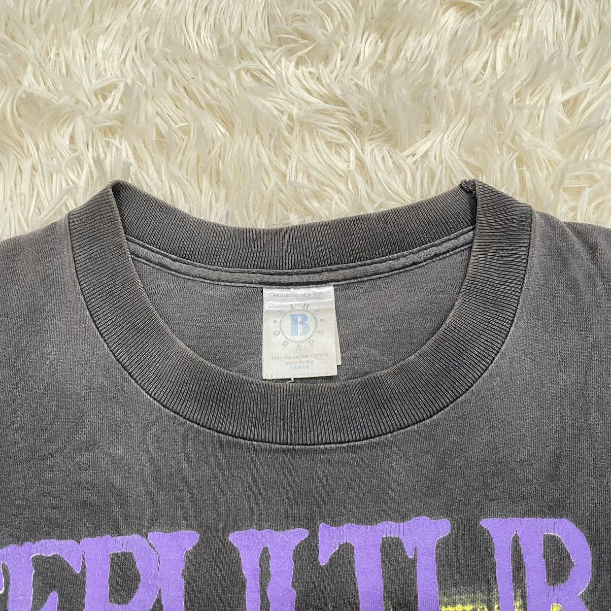 Band Tees Final Drop‼️ Vtg Sepultura Rare Europe 1993 Chaos AD Size US L / EU 52-54 / 3 - 6 Thumbnail