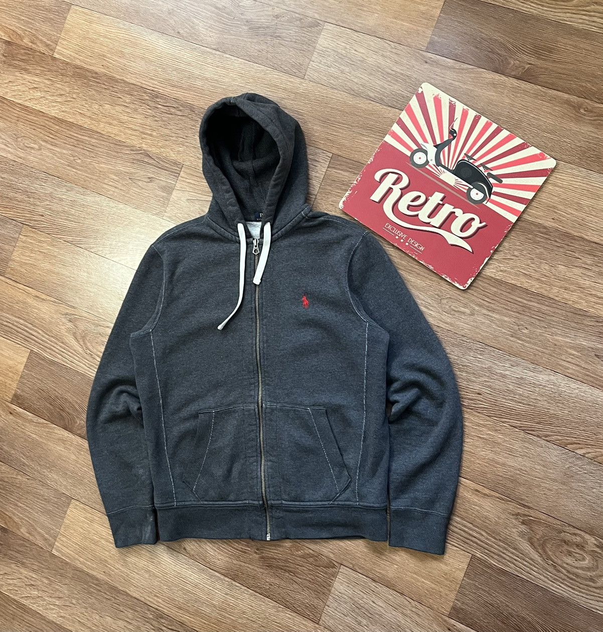 Polo Ralph Lauren Vintage Polo Ralph Lauren Full Zip Up Hoodie Size US M / EU 48-50 / 2 - 2 Thumbnail