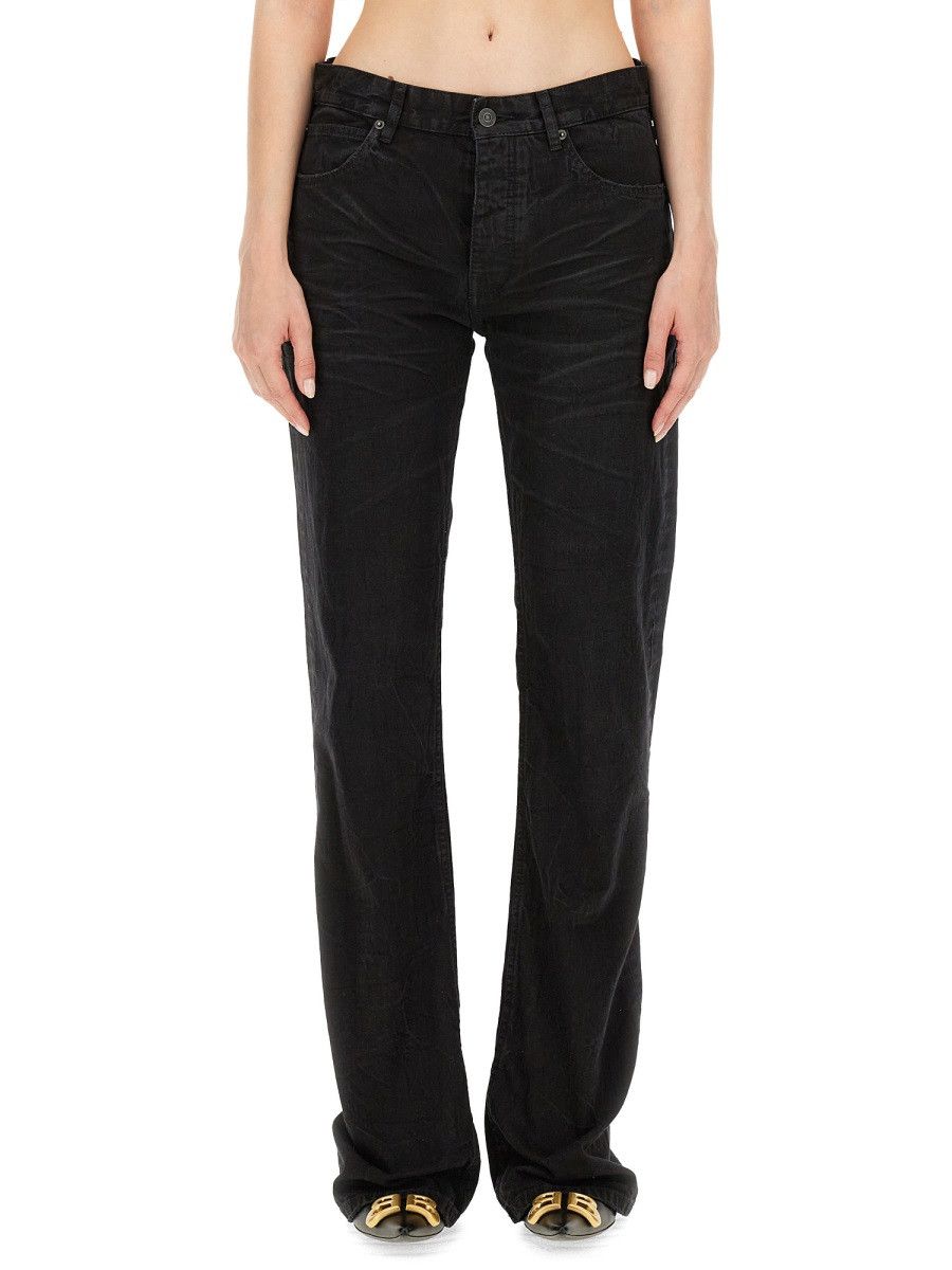 Balenciaga BALENCIAGA STRAIGHT PANTS - BLACK (JEANS 28) Size 28" / US 6 / IT 42 - 1 Thumbnail