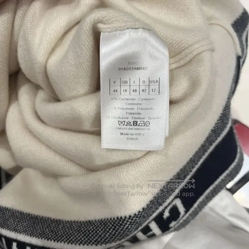 Dior Dior White Cashmere Long Sleeve Cardigan . Size XL / US 12-14 / IT 48-50 - 3 Thumbnail