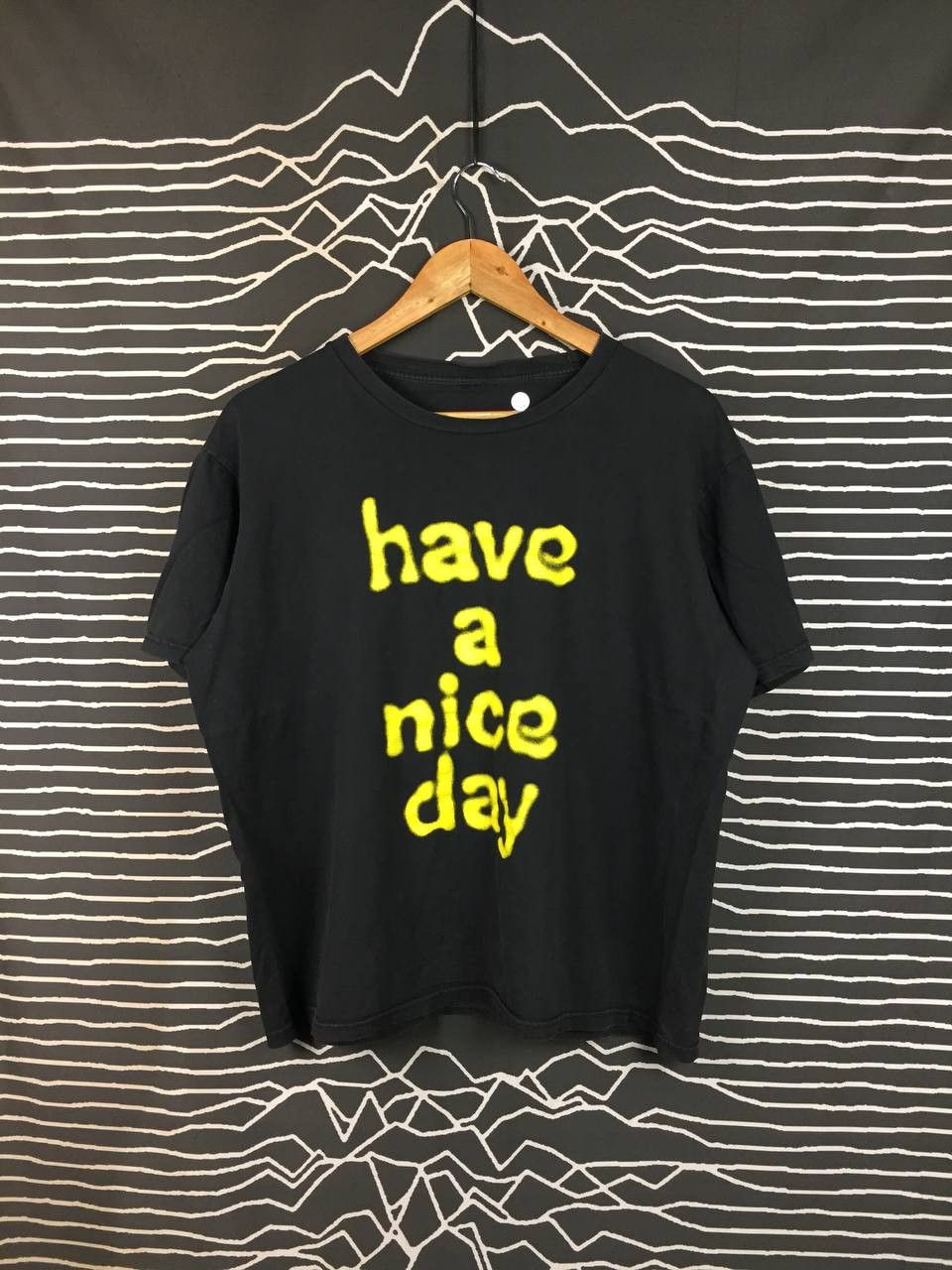 Vintage Have A Nice Day Y2K Aesthetic Boxy Fit Graphic Tee Size US L / EU 52-54 / 3 - 2 Thumbnail