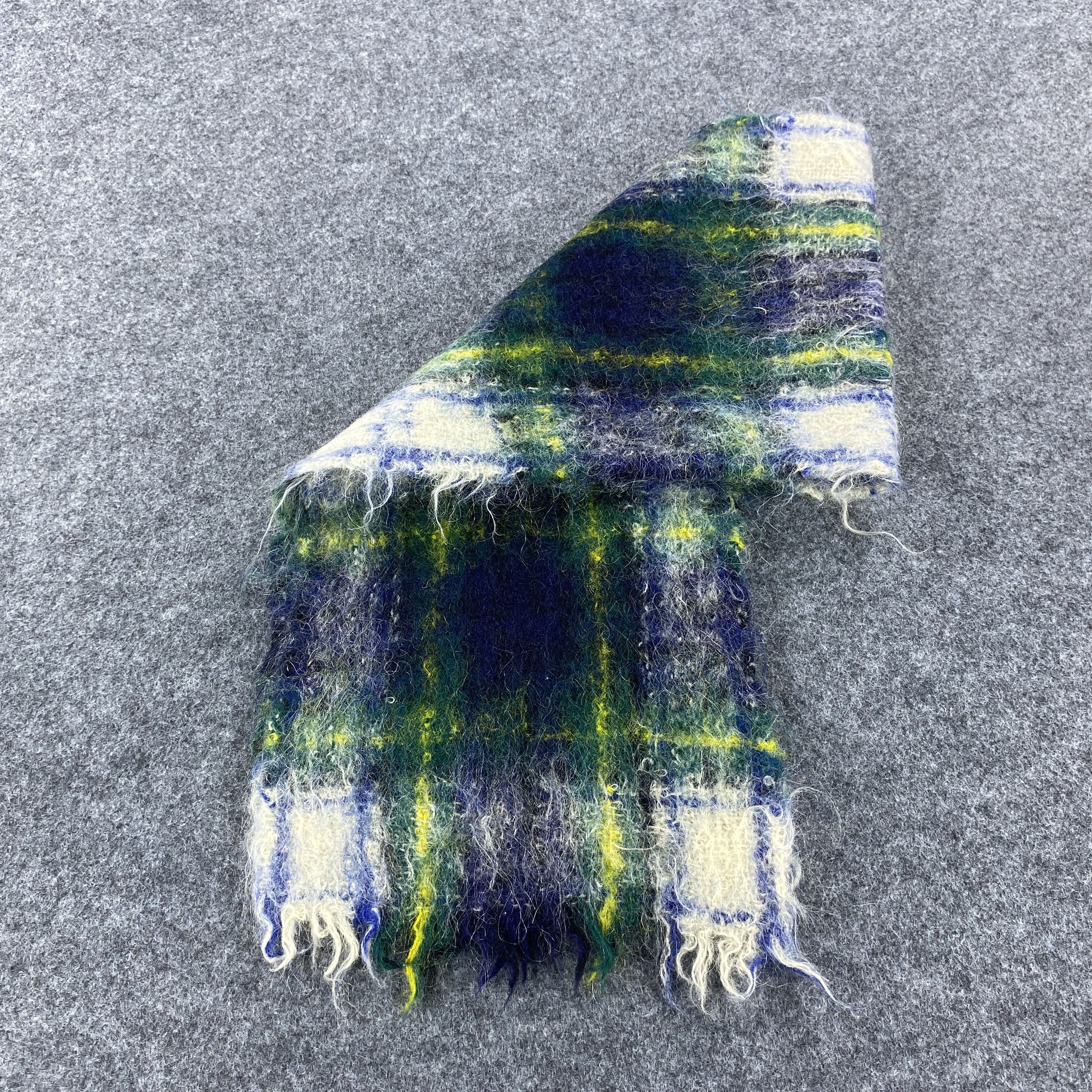 Vintage MOHAIR Scarf # Muffler # Neckwear # D464 Size ONE SIZE - 4 Thumbnail
