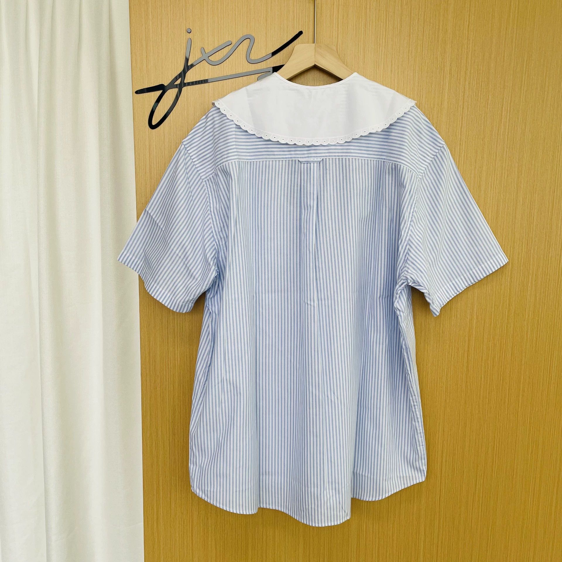 Miu Miu MIU MIU women's blue striped short-sleeve dress 36 Size XS / US 0-2 / IT 36-38 - 2 Thumbnail