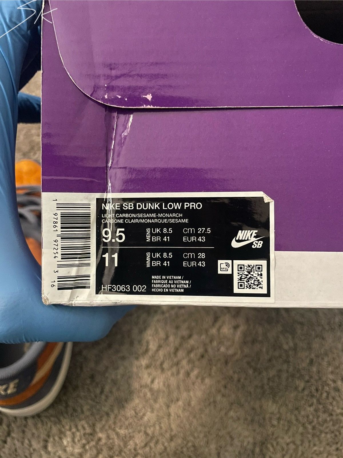 Nike Nike SB Dunk Low Pro Monarch Size US 9.5 / EU 42-43 - 8 Thumbnail
