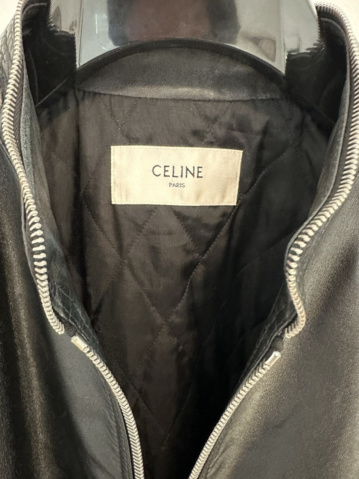 Celine CELINE FW21 Raglan Lamb Leather Jacket with Zip Details Size US M / EU 48-50 / 2 - 5 Thumbnail