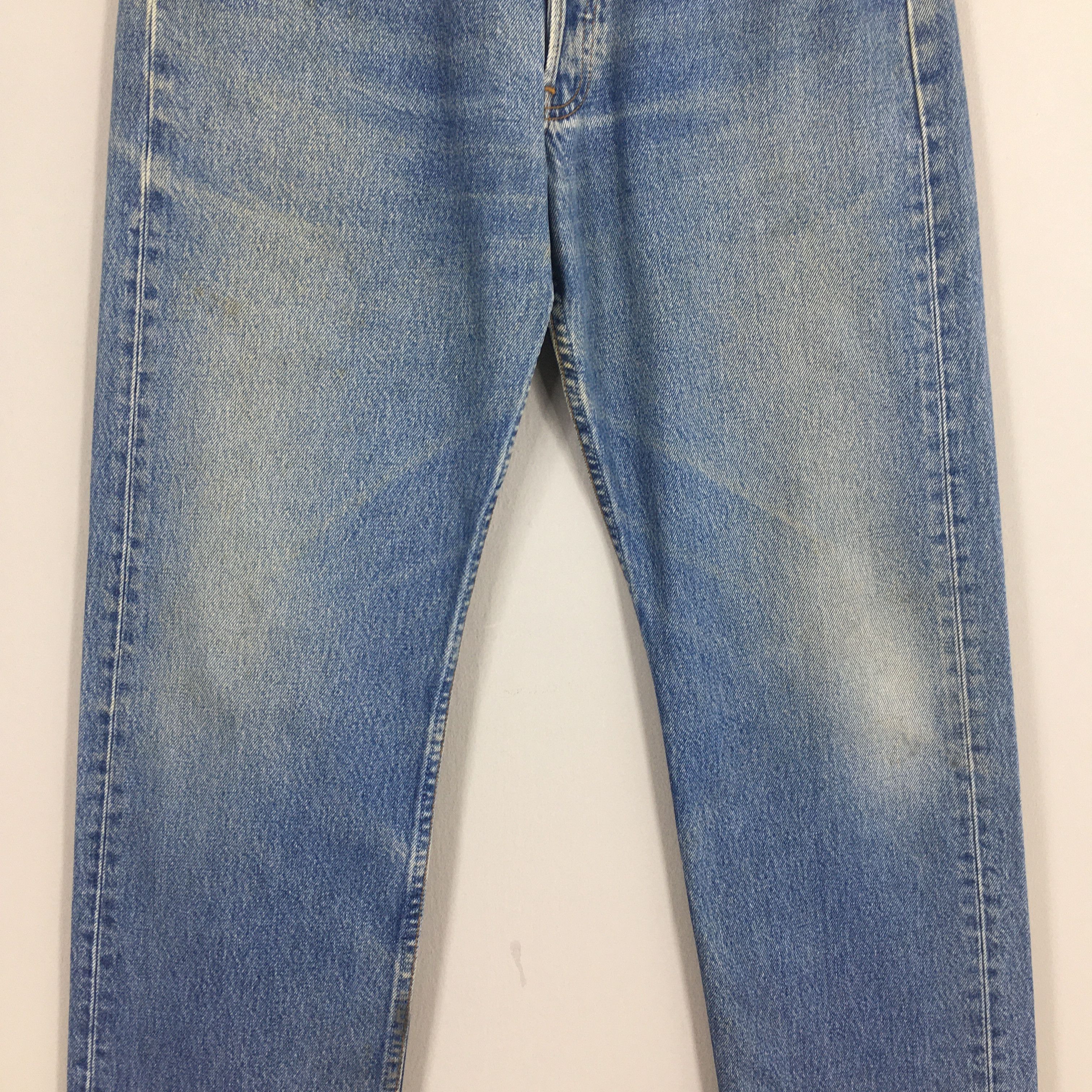 Levi's Size 30x29 Vintage 90s Levi's 501 Faded Blue Jeans Size US 30 / EU 46 - 3 Thumbnail