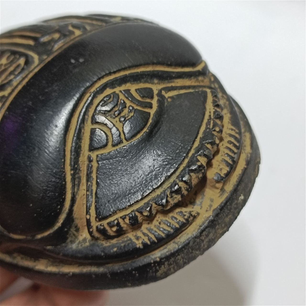 Other Ancient-style Egyptian scarab with engraved hieroglyphs Size ONE SIZE - 4 Thumbnail