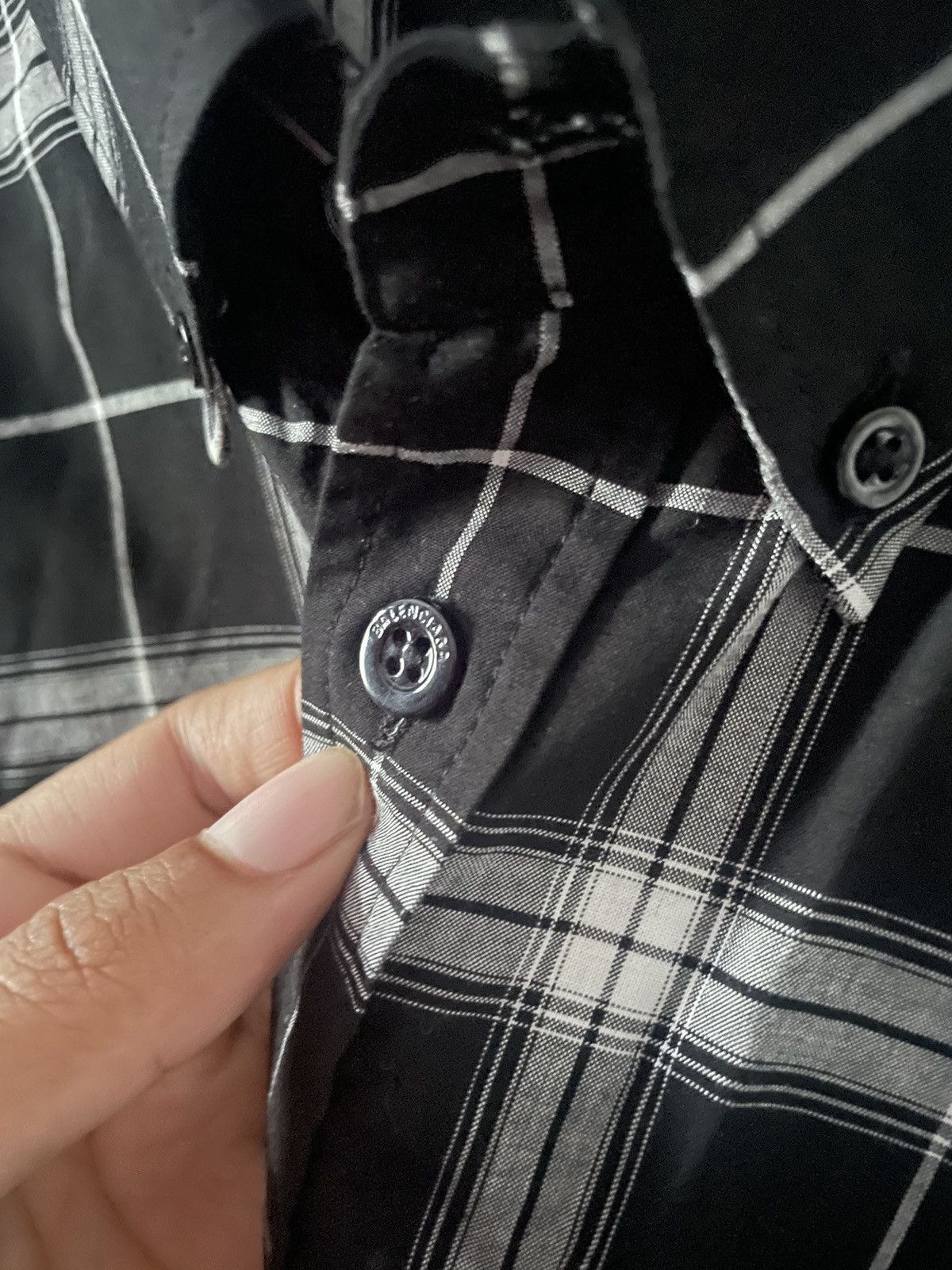 Balenciaga Balenciaga Black White Button shirt Size US M / EU 48-50 / 2 - 9 Thumbnail