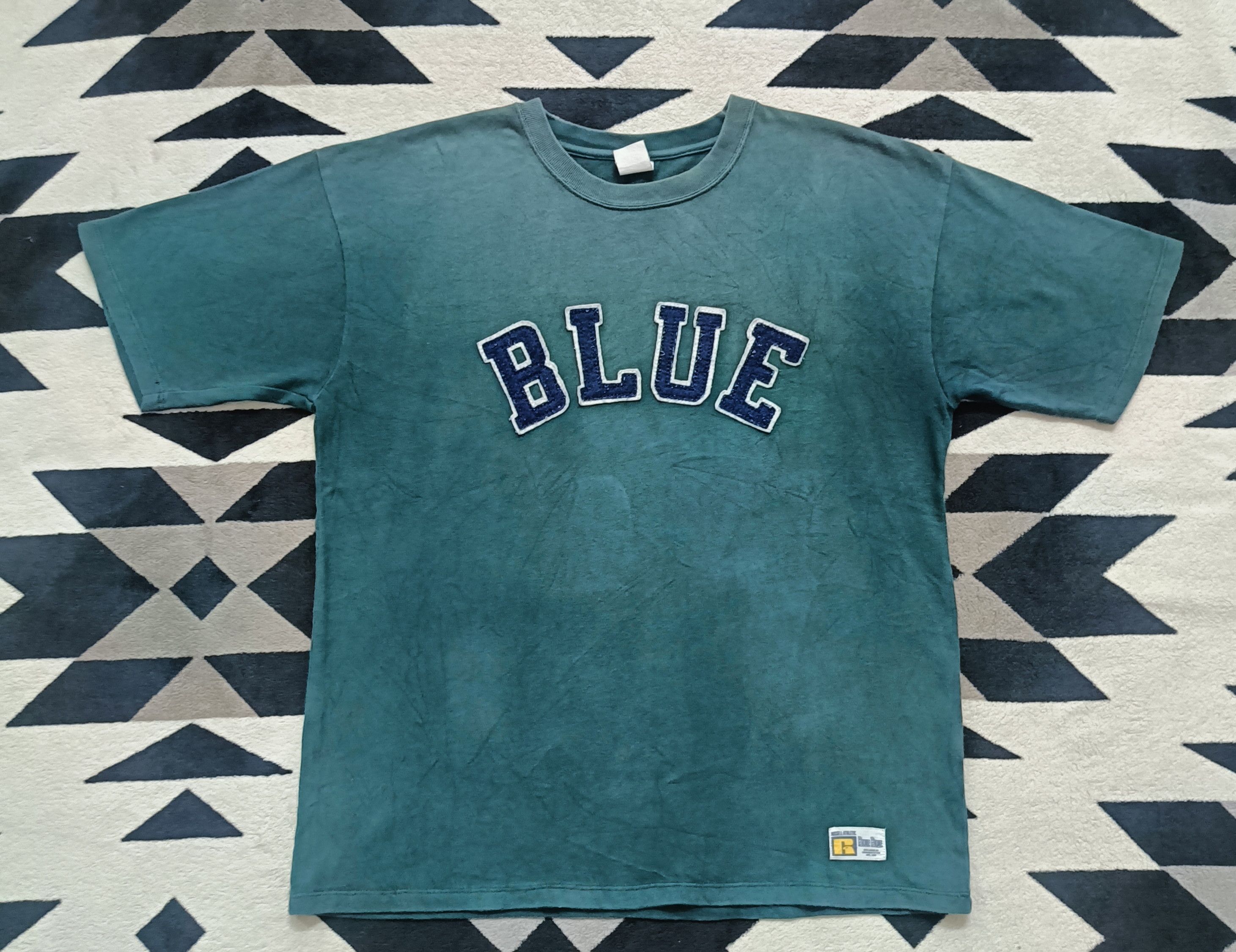 Blue Blue Japan 🔥🔥Rare Blue Blue Japan X Russell Tee Size US M / EU 48-50 / 2 - 2 Thumbnail