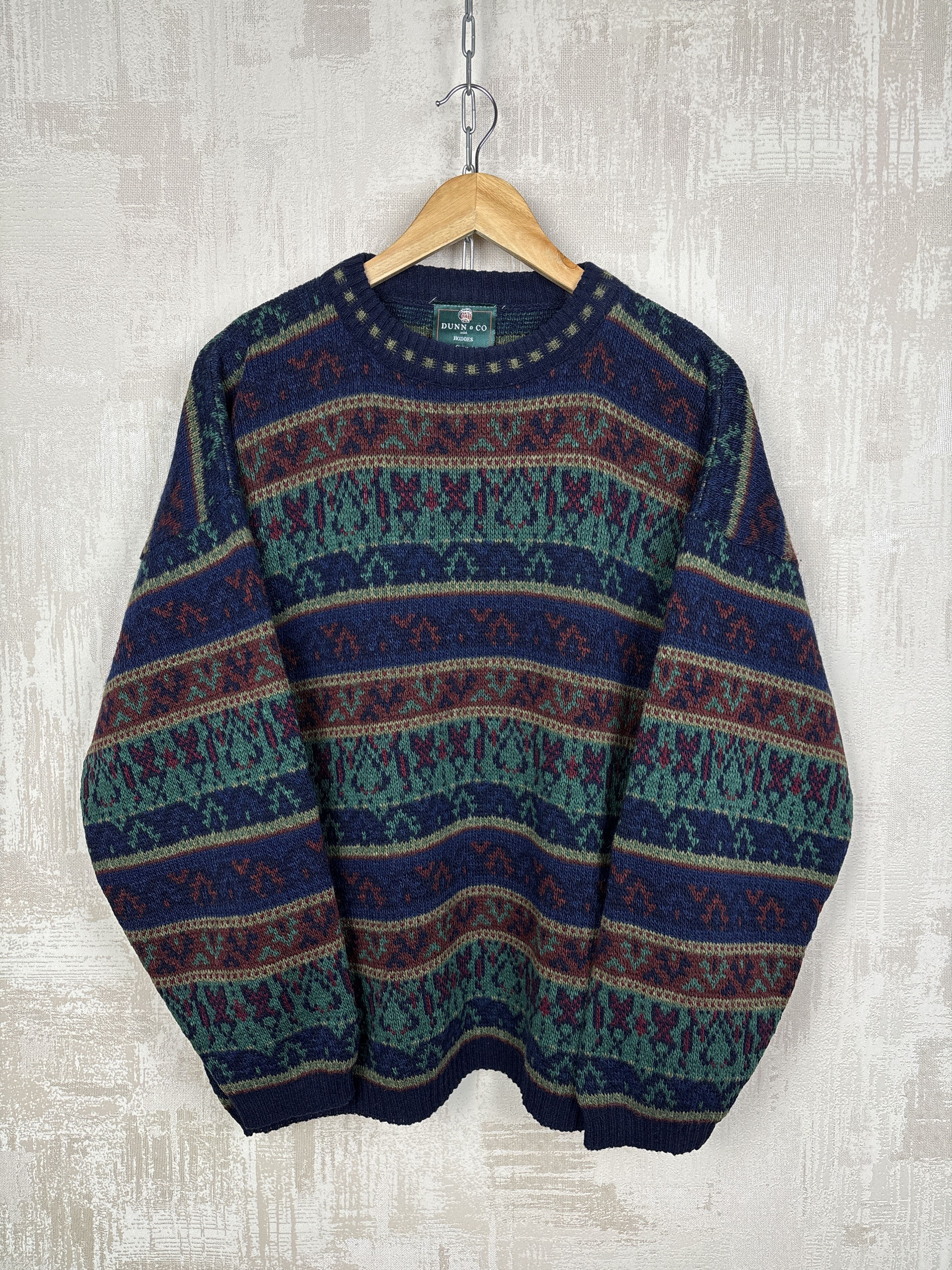 Other Dunn & Co Vintage Knit Sweater Wool Blend Fair Isle Pattern Size US L / EU 52-54 / 3 - 8 Thumbnail