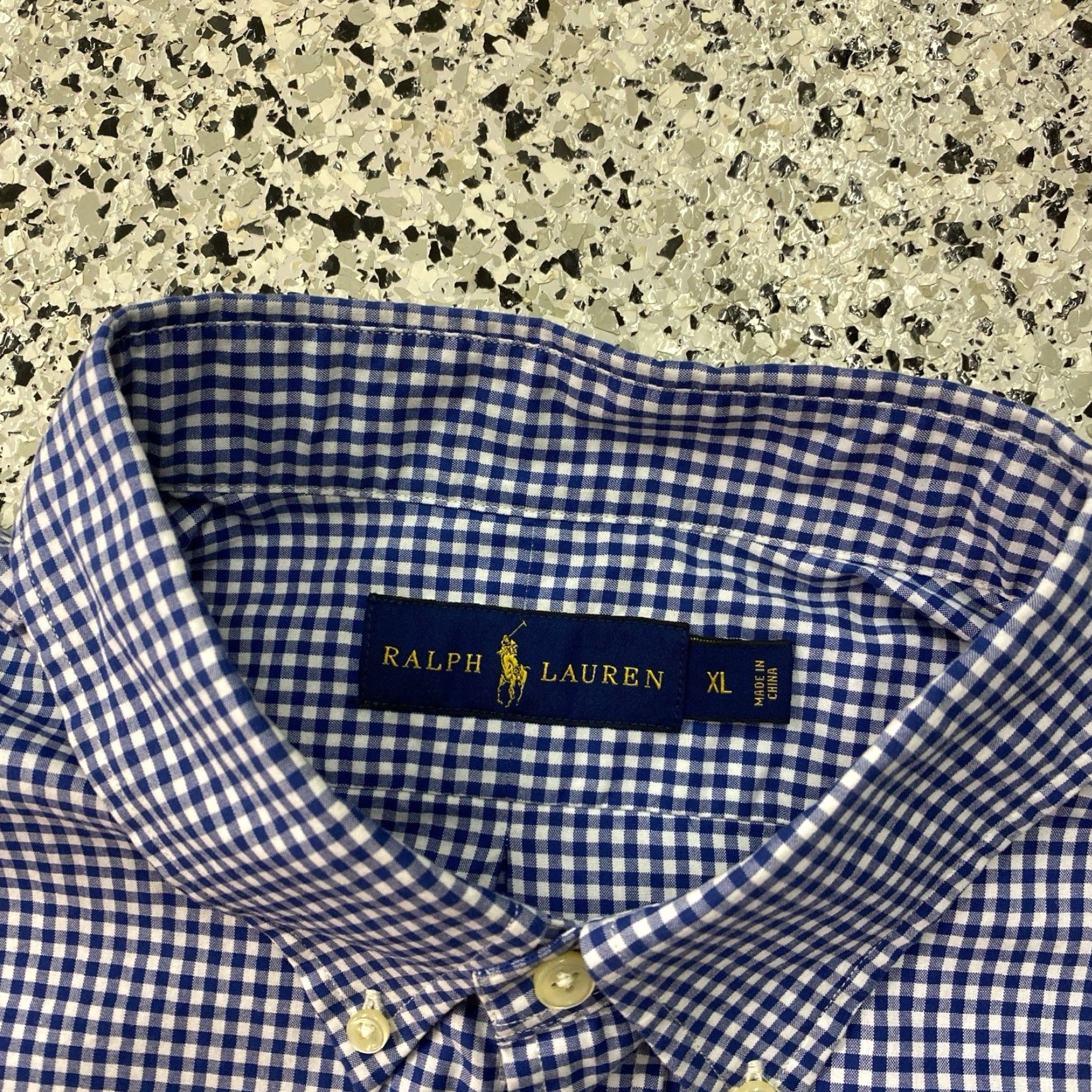 Polo Ralph Lauren Polo Ralph Lauren Shirt Mens XL Plaid Long Sleeve Button-Up Blue White Red Casual EUC Size US XL / EU 56 / 4 - 2 Thumbnail