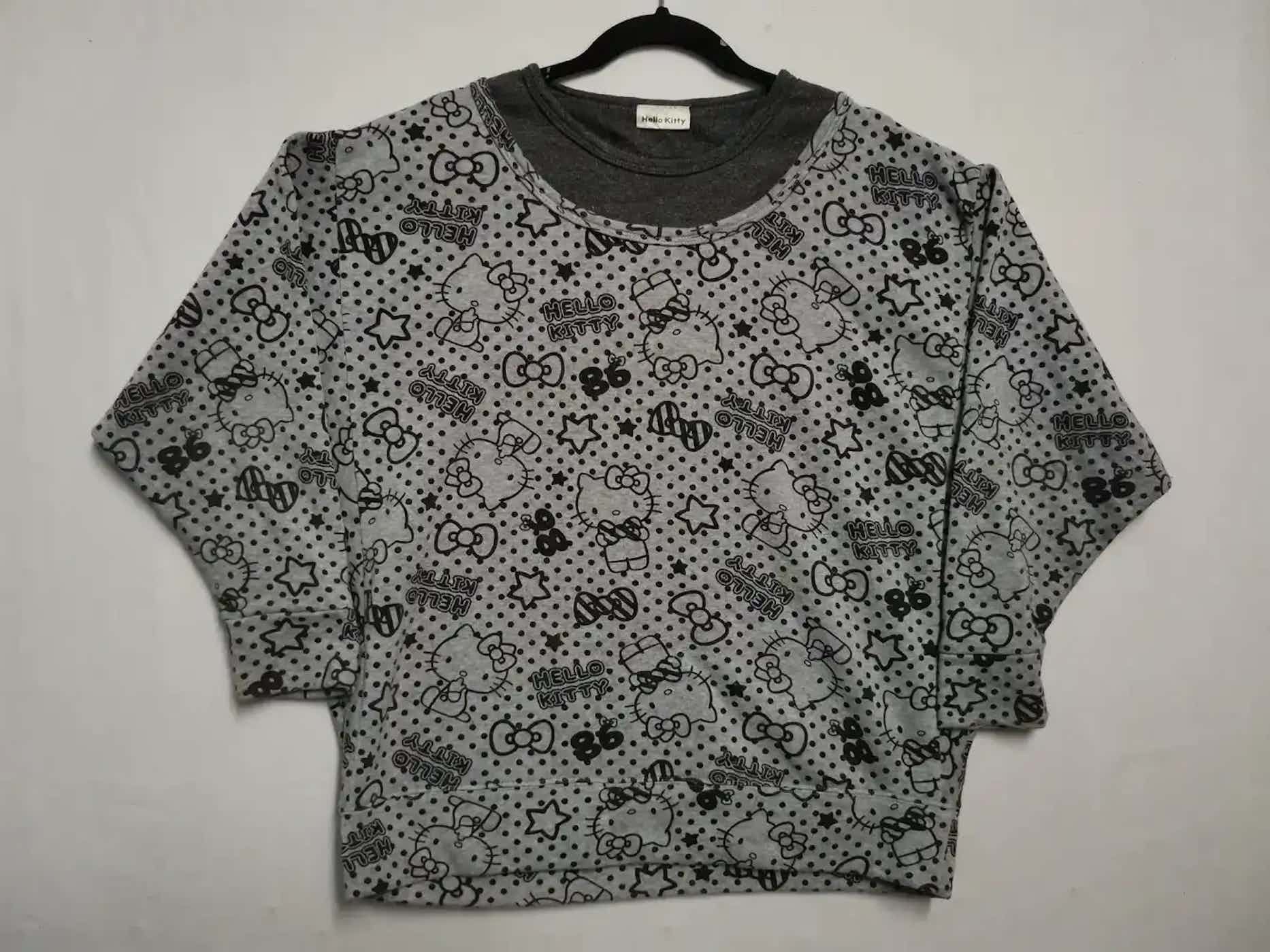 Vintage Vintage Hello Kitty Full Print Sweatshirt Size US XL / EU 56 / 4 - 1 Thumbnail