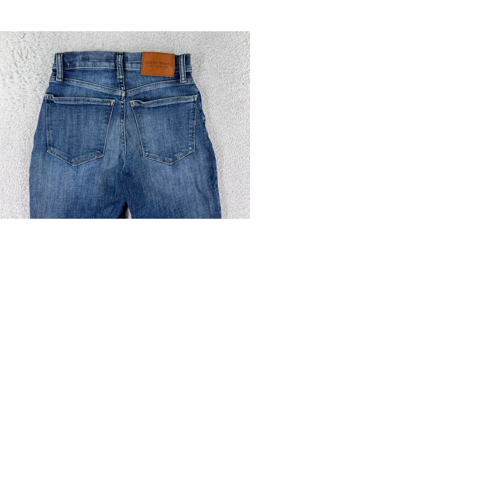 Lucky Brand Lucky Brand Jeans Women 2 Blue Denim Ankle Skinny Distressed Raw Hem Taper Size 26" / US 2 / IT 38 - 10 Thumbnail