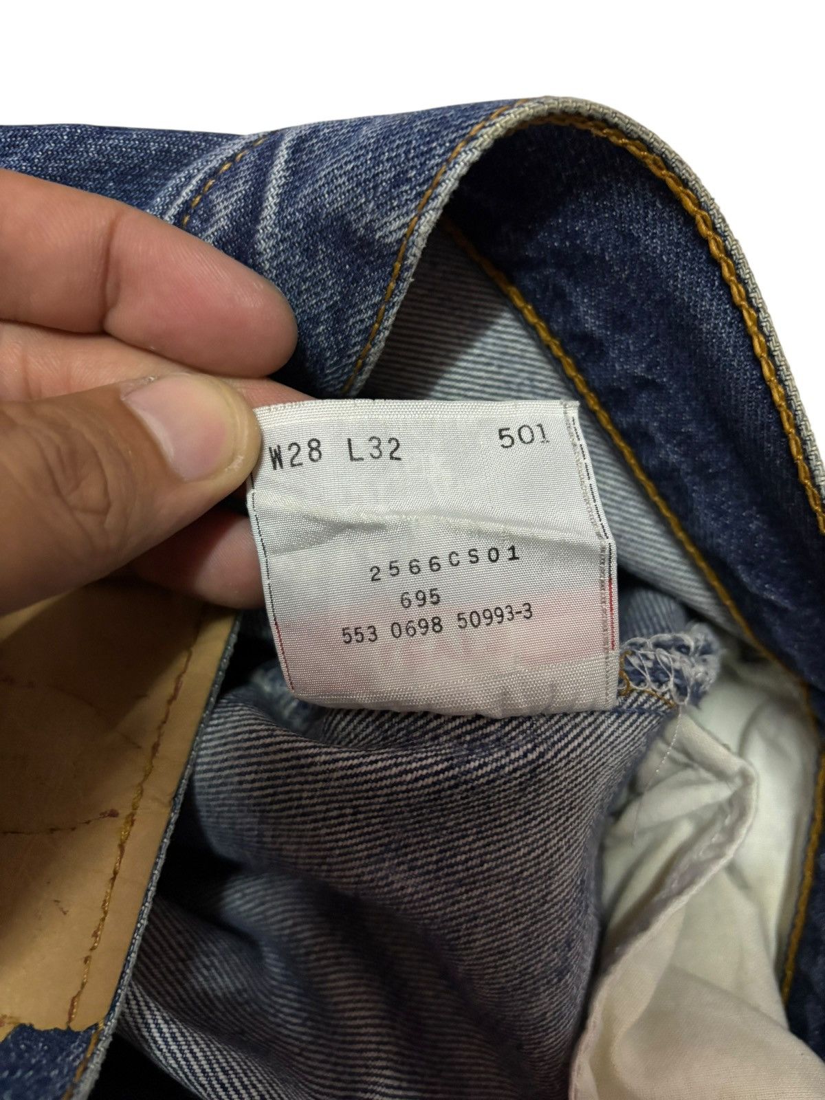 Levi's Vtg 90s Levis 501 Distressed Jeans Size US 26 / EU 42 - 10 Thumbnail