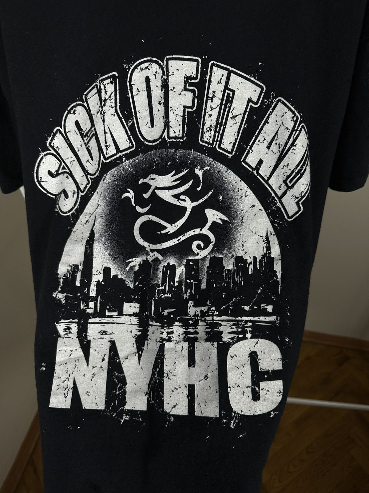 Fruit Of The Loom Sick Of It All NYHC Vintage T Shirt Size US L / EU 52-54 / 3 - 10 Thumbnail