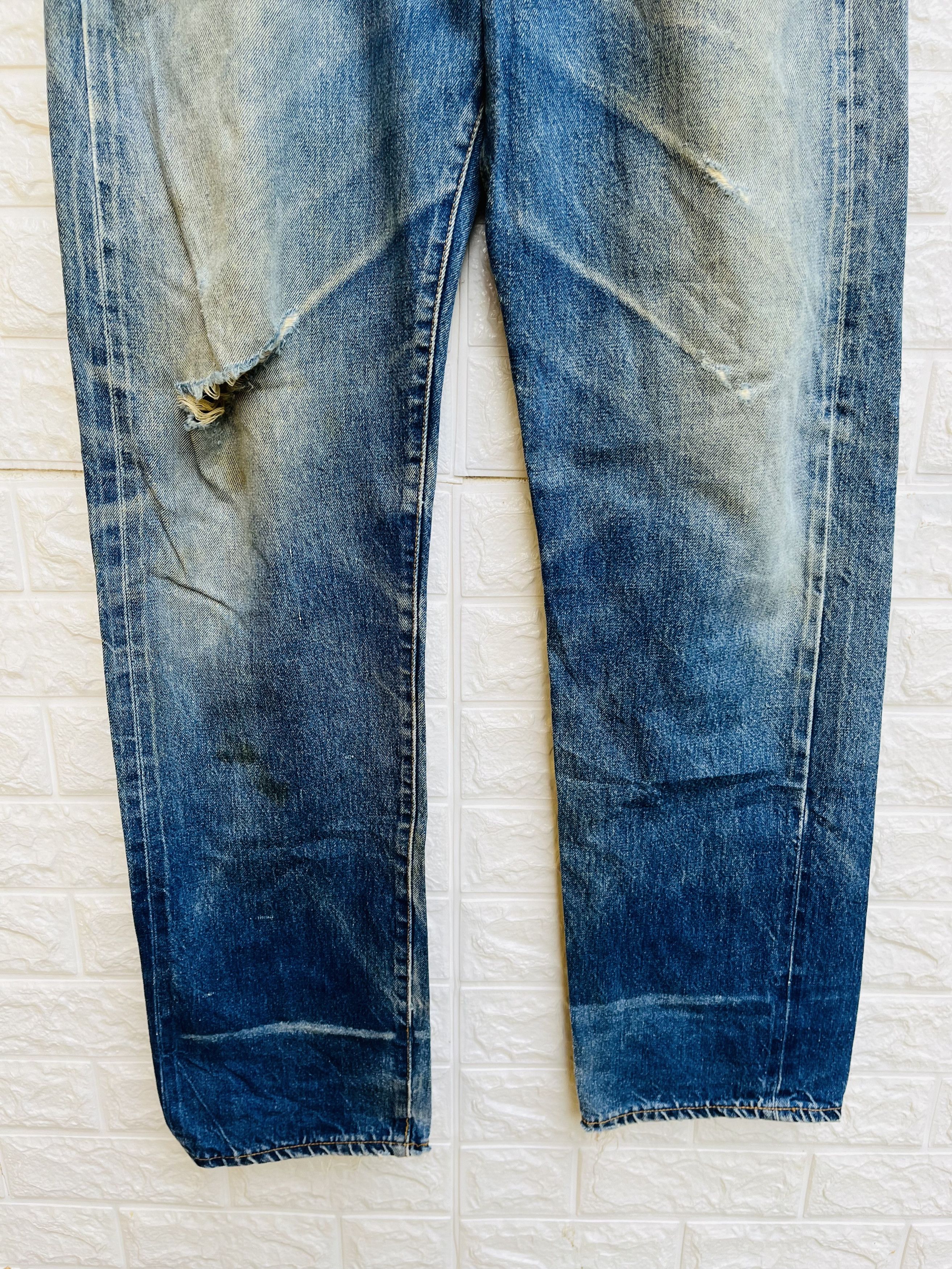 Levi's Vintage Clothing Vintage 80s Levis Big E Distressed Designer Fashion Style Size US 30 / EU 46 - 4 Thumbnail