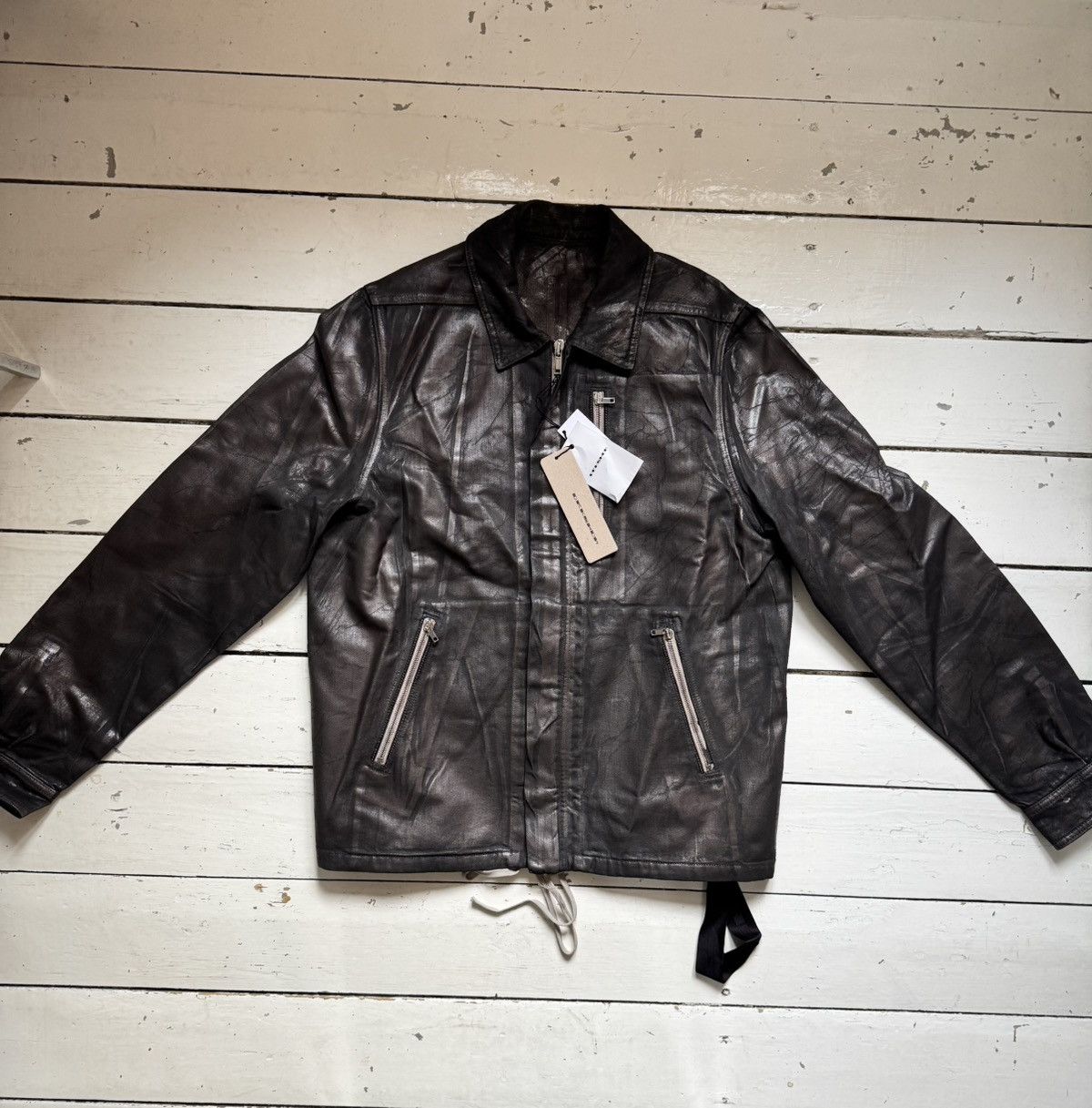 Rick Owens Drkshdw Rick Owens Drkshdw Concealed Zipfront Jacket Bronze Size US M / EU 48-50 / 2 - 1 Thumbnail