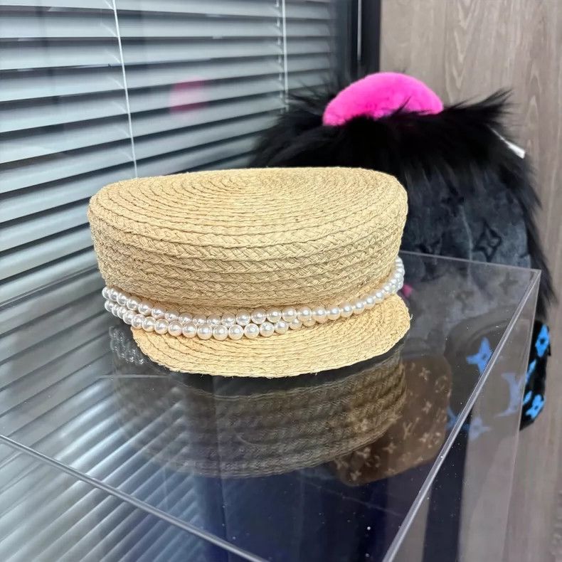 Chanel Chanel Pearl Woven Cap Size M -2505 Size ONE SIZE - 3 Thumbnail
