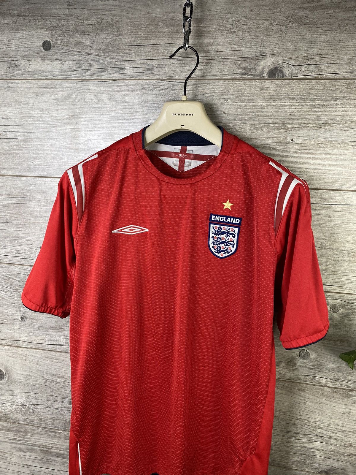 Umbro × Vintage Vintage England 🏴󠁧󠁢󠁥󠁮󠁧󠁿 Soccer Jersey Size L Size US L / EU 52-54 / 3 - 3 Thumbnail