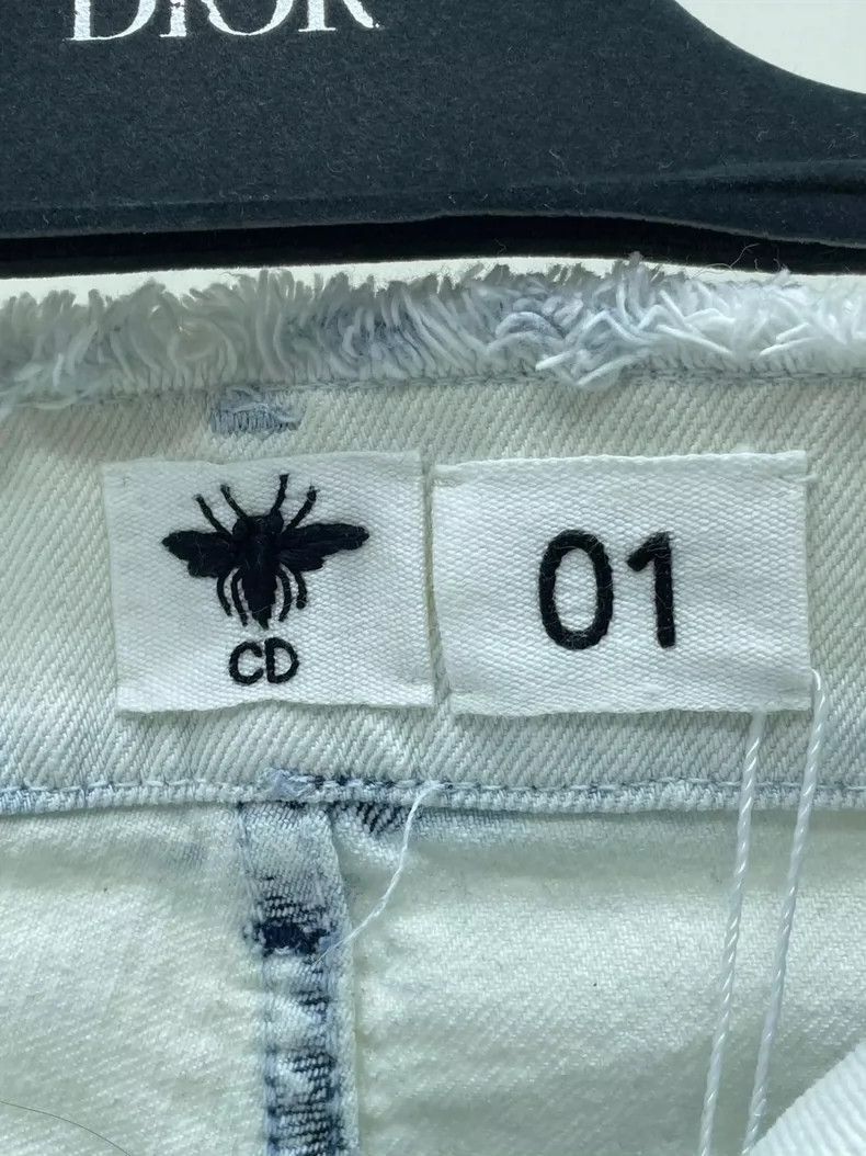 Dior dior white and blue tie-dye jeans Size 24" / US 00 / IT 34 - 4 Thumbnail