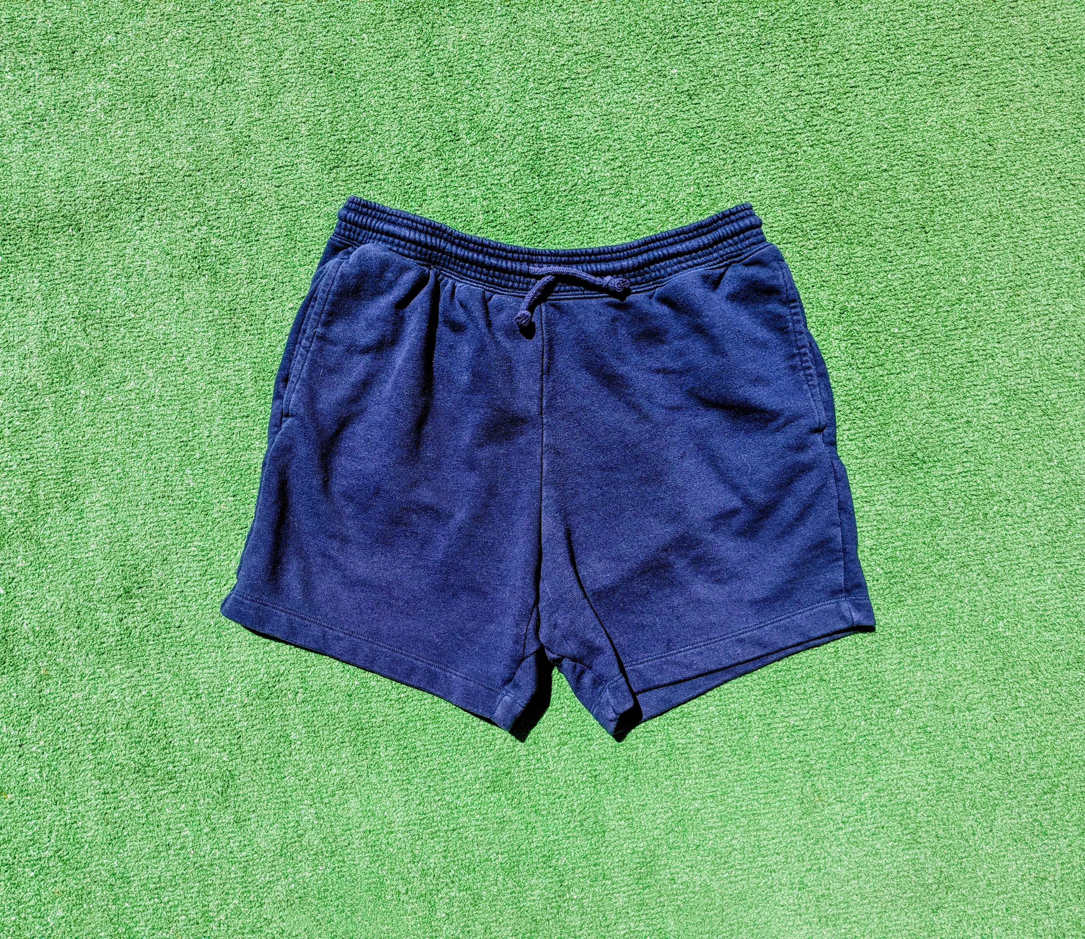 Gap GAP Heavyweight Navy Drawstring Cotton Pocket Shorts Size US 32 / EU 48 - 1 Thumbnail