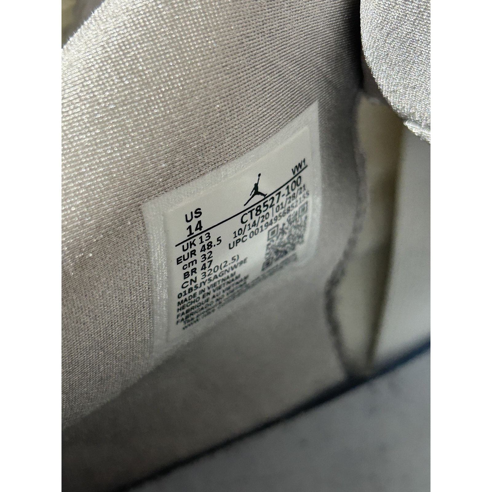 Nike NIKE JORDAN 4 WHITE OREO SIZE 14 PREOWNED Size US 14 / EU 47 - 5 Thumbnail
