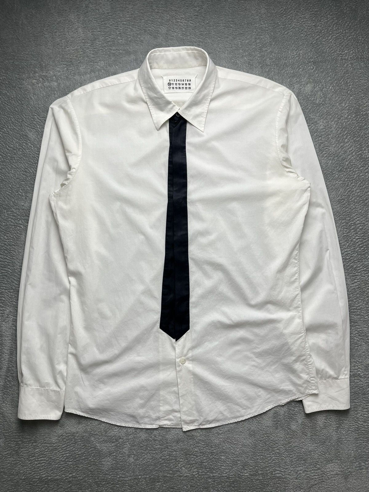 Maison Margiela - SS/08 trompe black “Tie Illusion” Shirt
