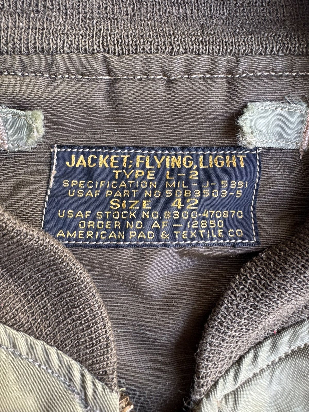 Buzz Rickson's VERY RARE VINTAGE JACKET FLIGHT BOMBER L2B BUZZ RICKSON Size US L / EU 52-54 / 3 - 9 Thumbnail