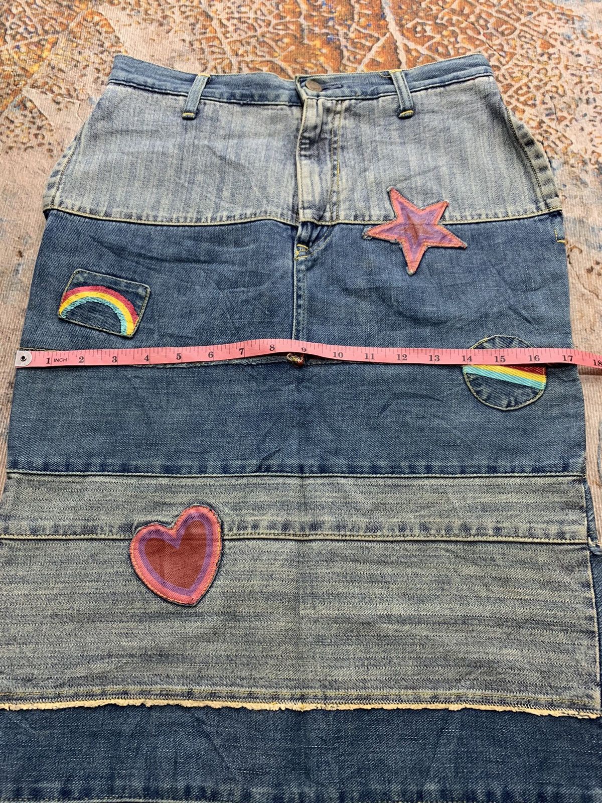 Hysteric Glamour Kinky Hysteric Glamour Hagi patch Long Skirt Size US 29 - 11 Thumbnail