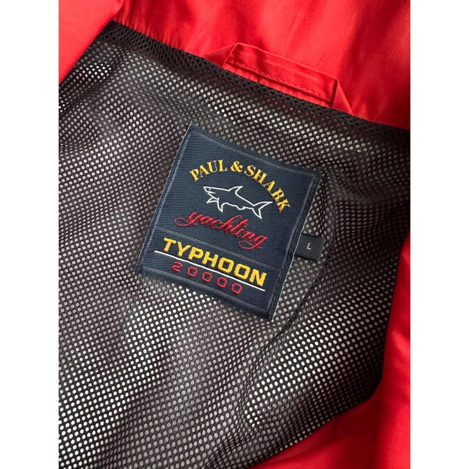 Paul & Shark Vintage Paul & Shark Typhoon 20000 Red Mens Windbreaker Jack Size US L / EU 52-54 / 3 - 11 Thumbnail
