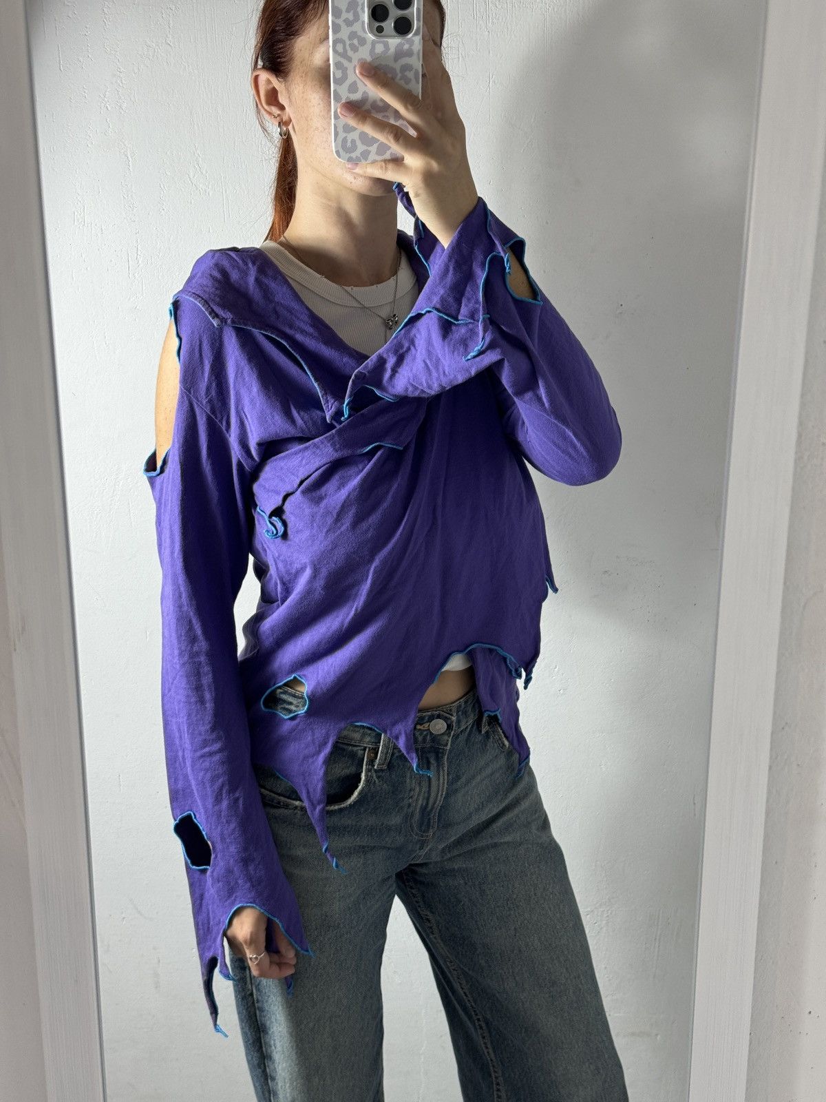 Other VINTAGE AVANT GARDE PATCHWORK HOODIE Size S / US 4 / IT 40 - 8 Thumbnail