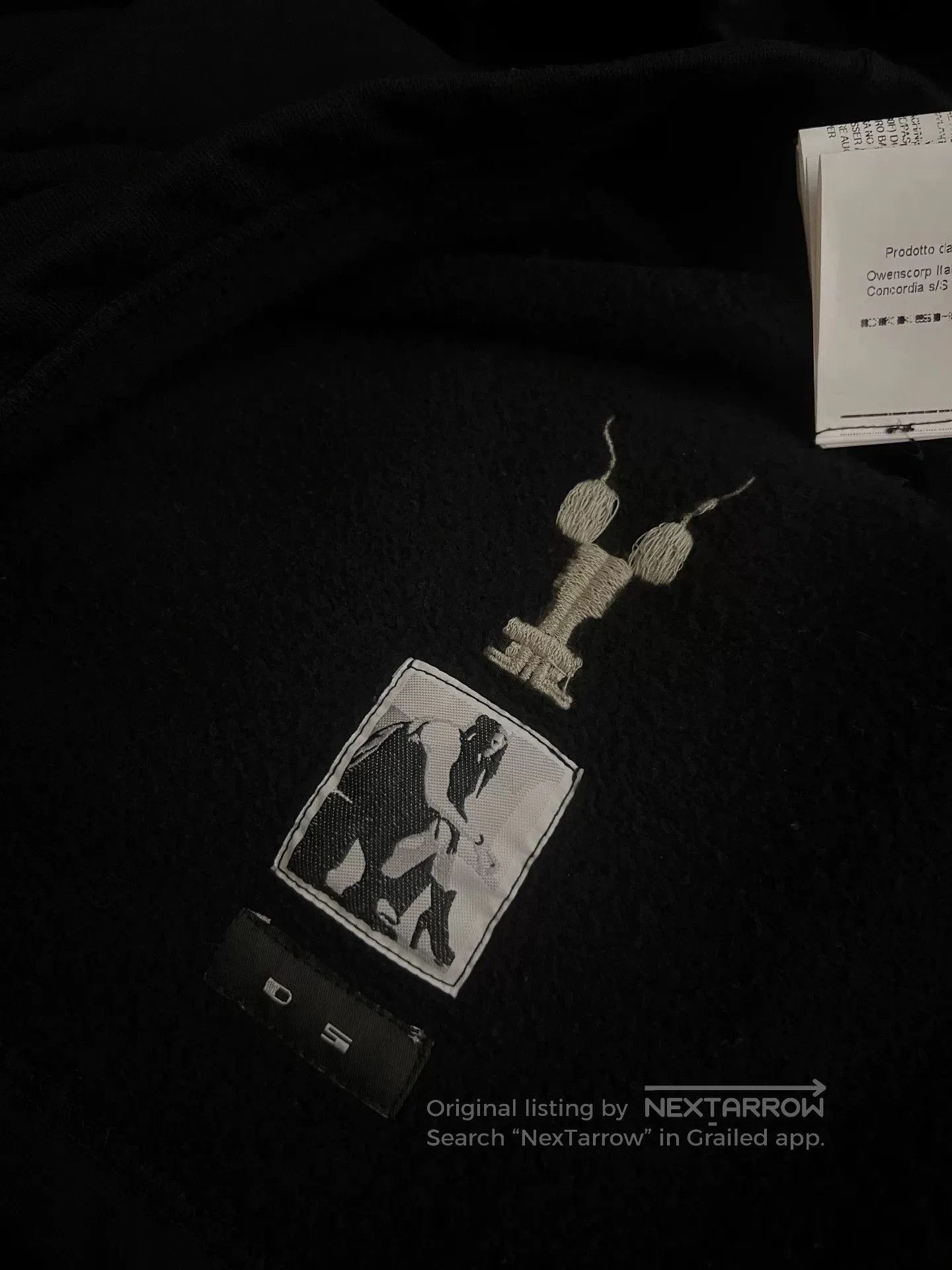 Rick Owens Rick Owens Hooded Sweatshirt with Embroidery. Size US S / EU 44-46 / 1 - 4 Thumbnail