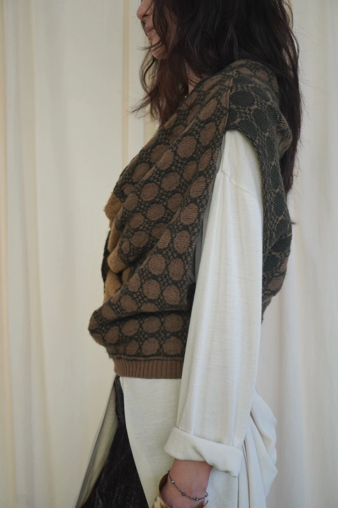 Dries Van Noten Dries Van Noten 1990s Rare Irregular Wool Shawl Top Size ONE SIZE - 6 Thumbnail