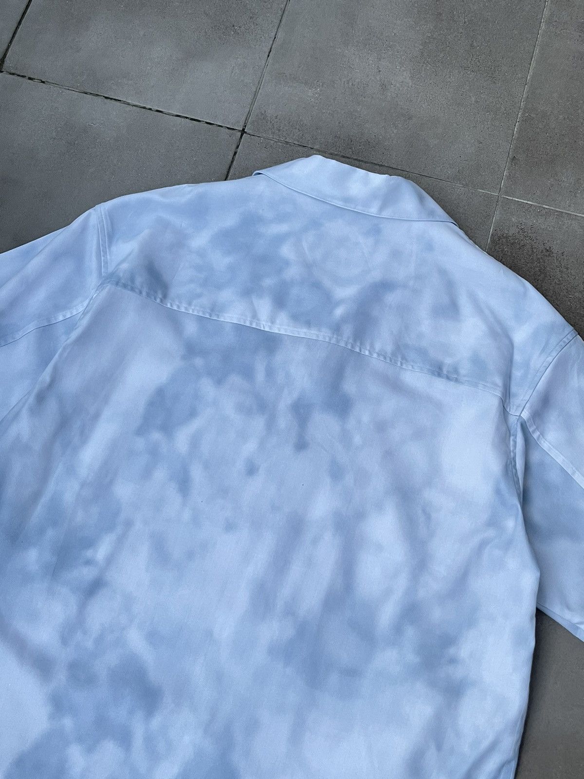 Wooyoungmi !DS! SS23 Solid Homme Sky Cloud Short Sleeve Button UP Shirt Size US M / EU 48-50 / 2 - 17 Thumbnail