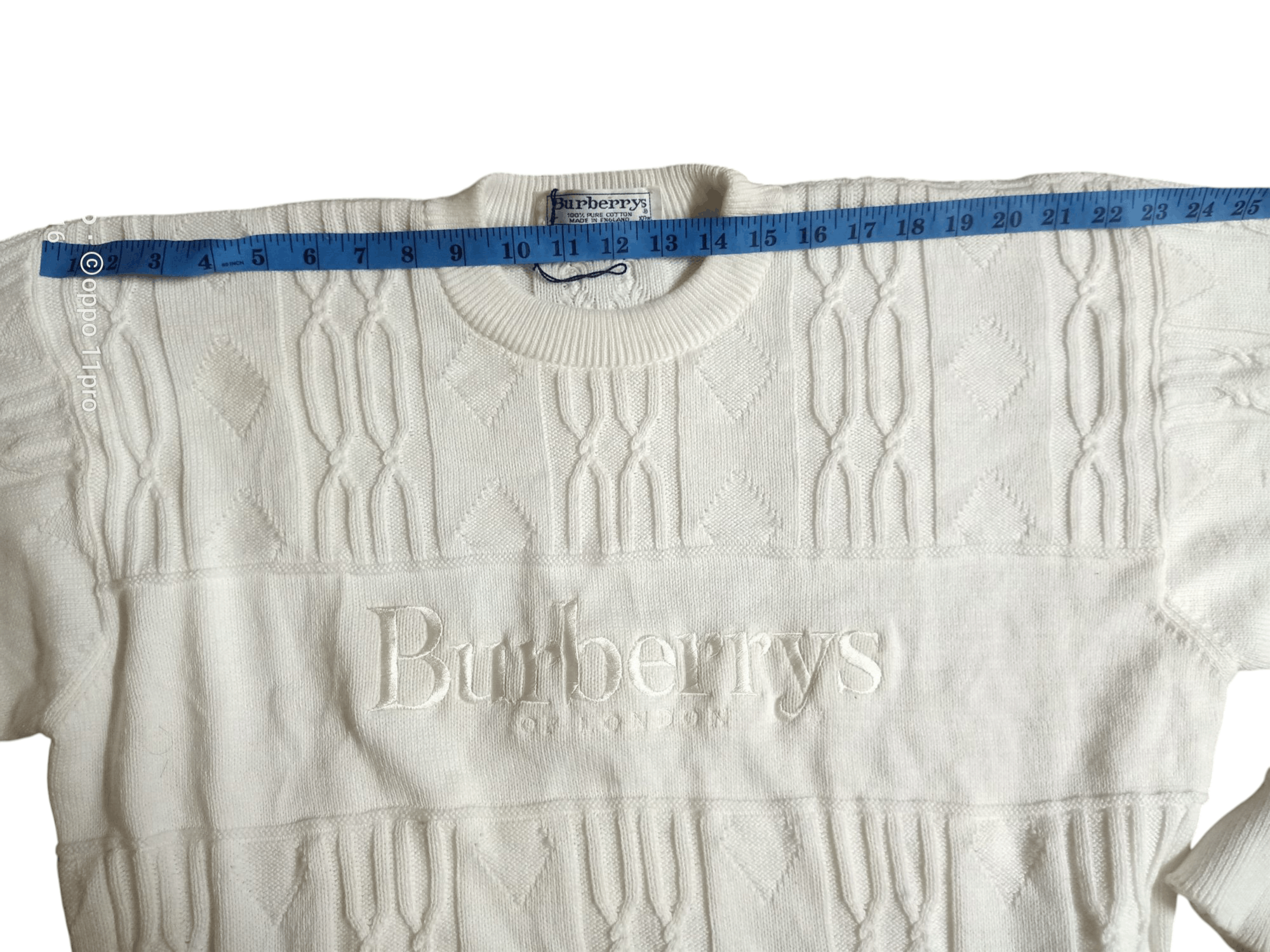 Burberry × Vintage 90s Burberrys Big Logo Of London Knitwear Men Size US L / EU 52-54 / 3 - 8 Thumbnail