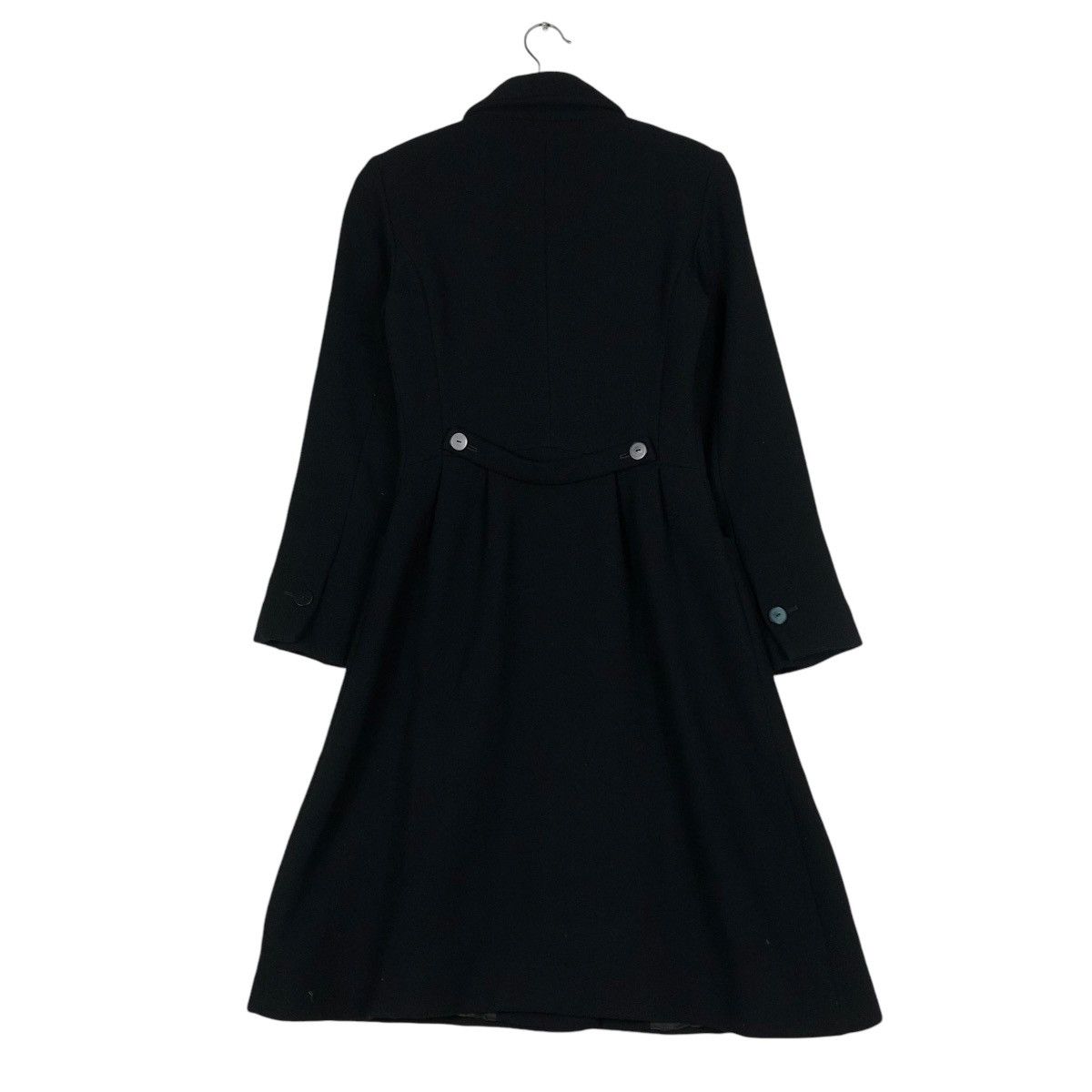 agnes b. 🔥RICH BLACK LONG JACKET AGNES B. MADE IN FRANCE Size XS / US 0-2 / IT 36-38 - 11 Thumbnail
