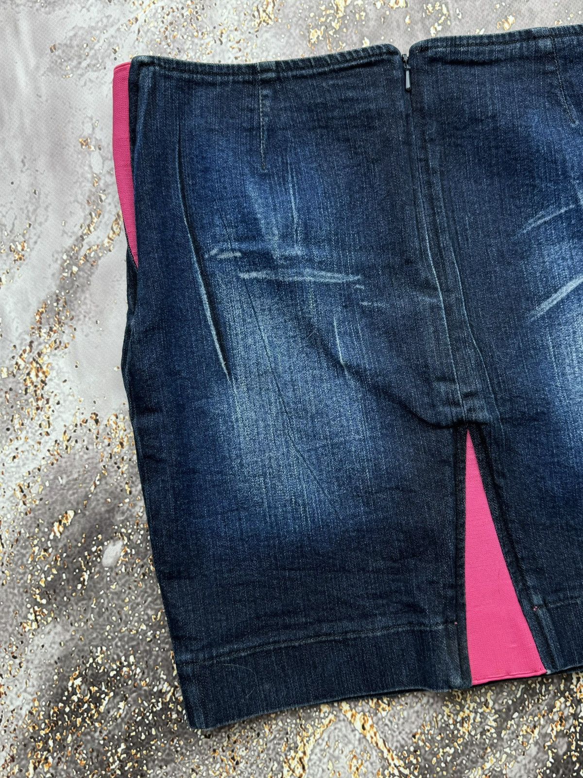 Miss Sixty × Vintage Miss Sixty Luxury Amazing Denim Mini Skirt Size 26" / US 2 / IT 38 - 5 Thumbnail