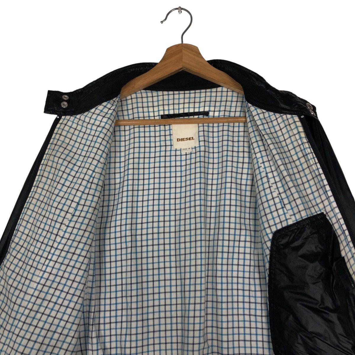 Diesel 🔥Vintage Bomber Jacket Diesel Tartan Desing Lining Biker Size US M / EU 48-50 / 2 - 12 Thumbnail