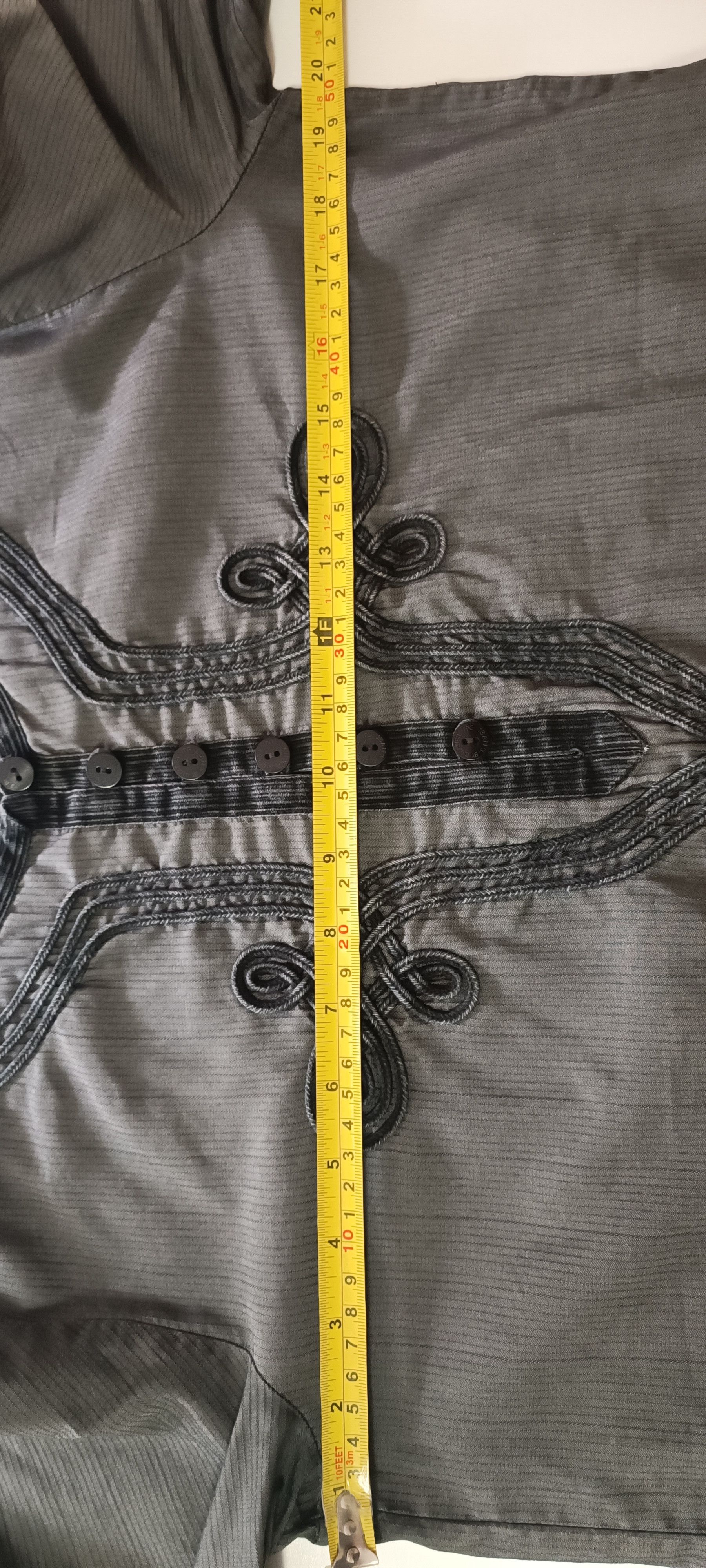 Jean Paul Gaultier Oriental-inspired embroidery gray t-shirt Size L / US 10 / IT 46 - 9 Thumbnail